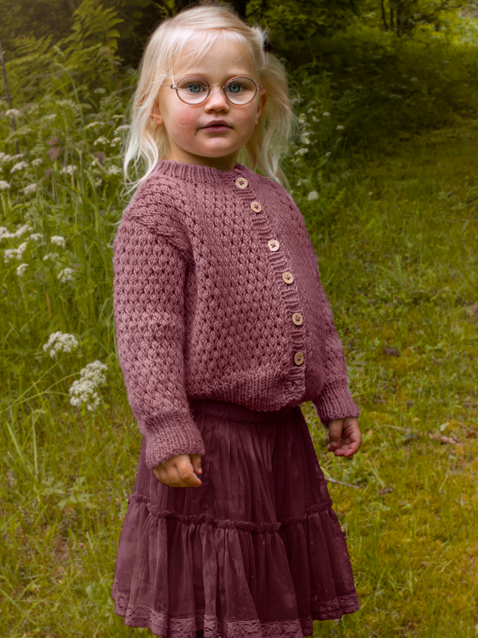 STAVA jakke ensfarget brunrosa