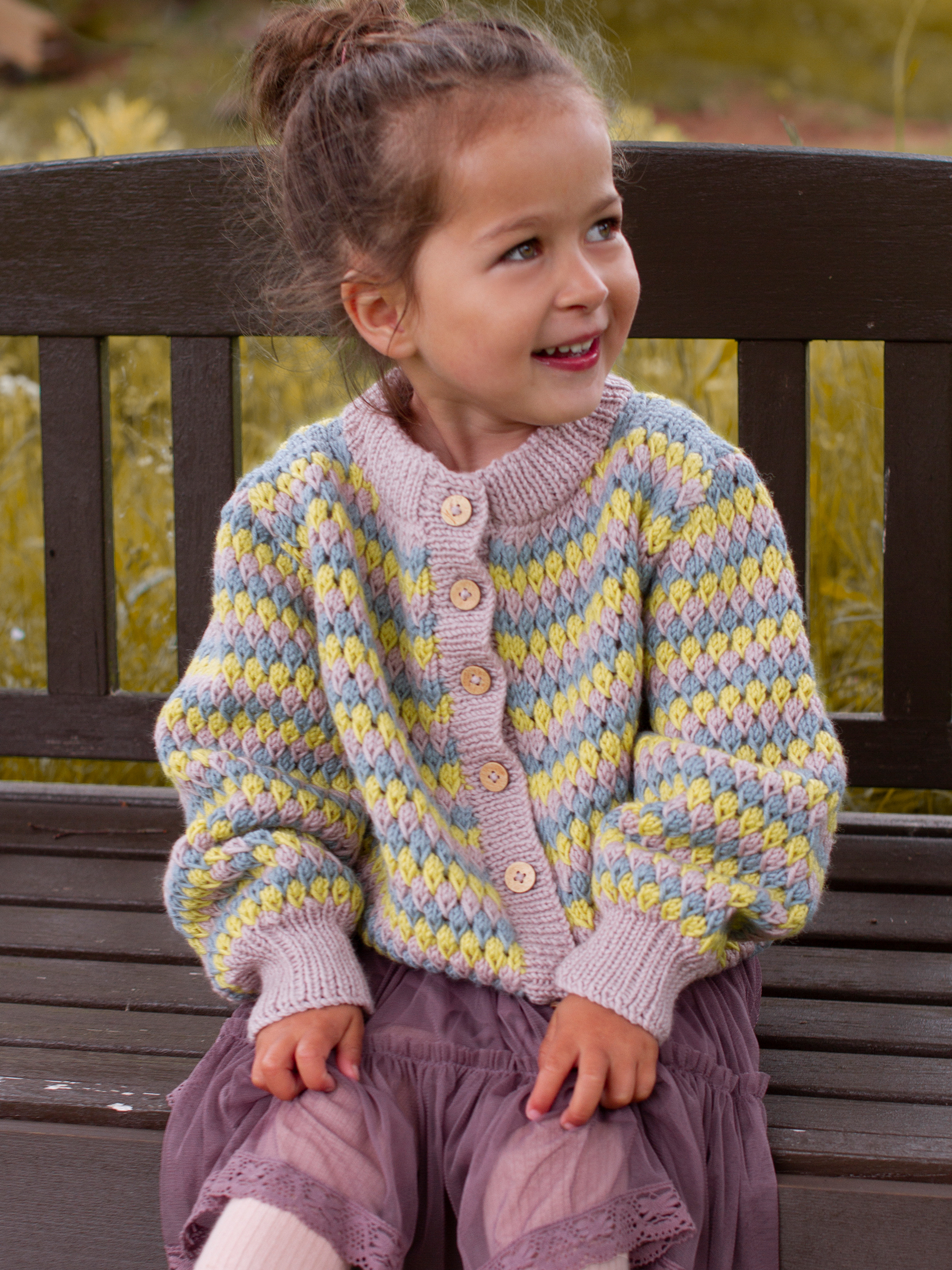 STAVA jakke striber pudderrosa