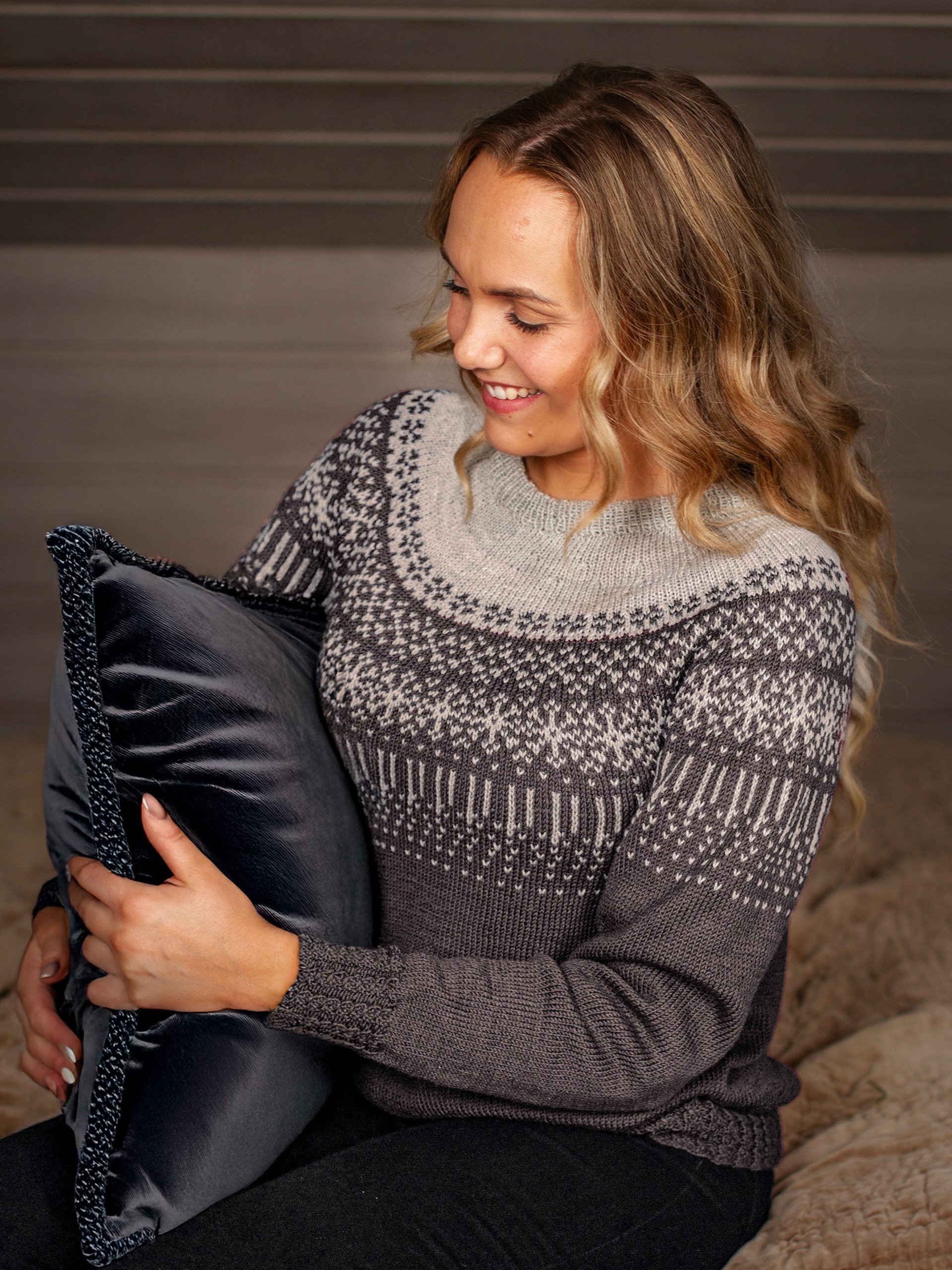 STJERNESKUD sweater koksgrå