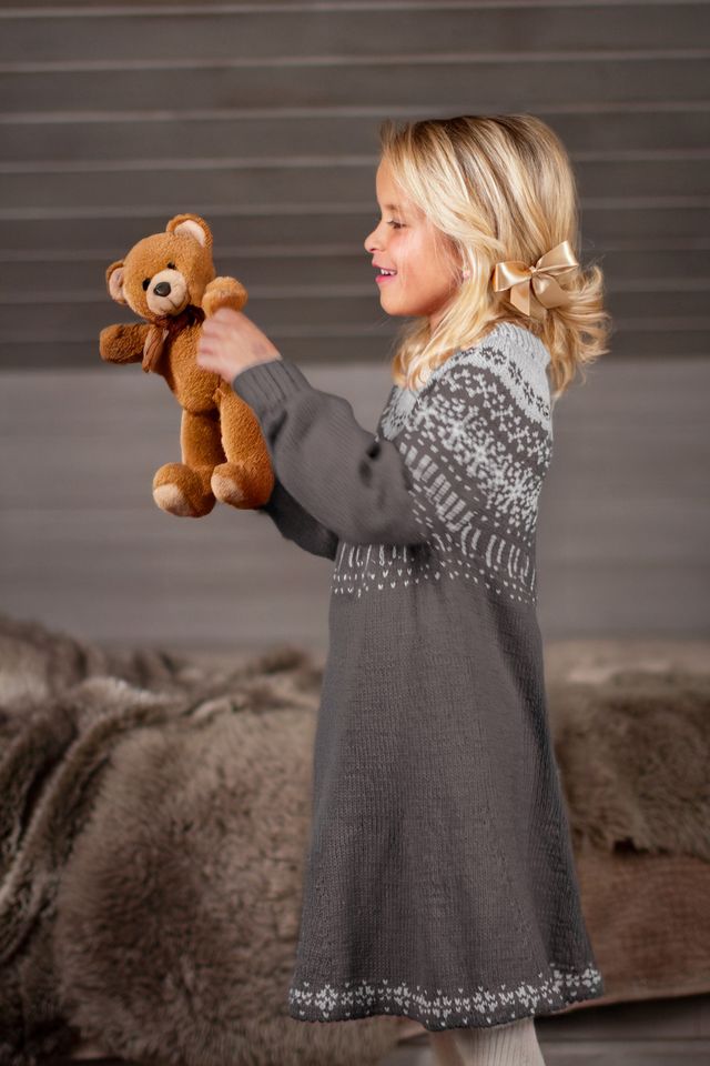 STJERNESKUD kjole koksgrå