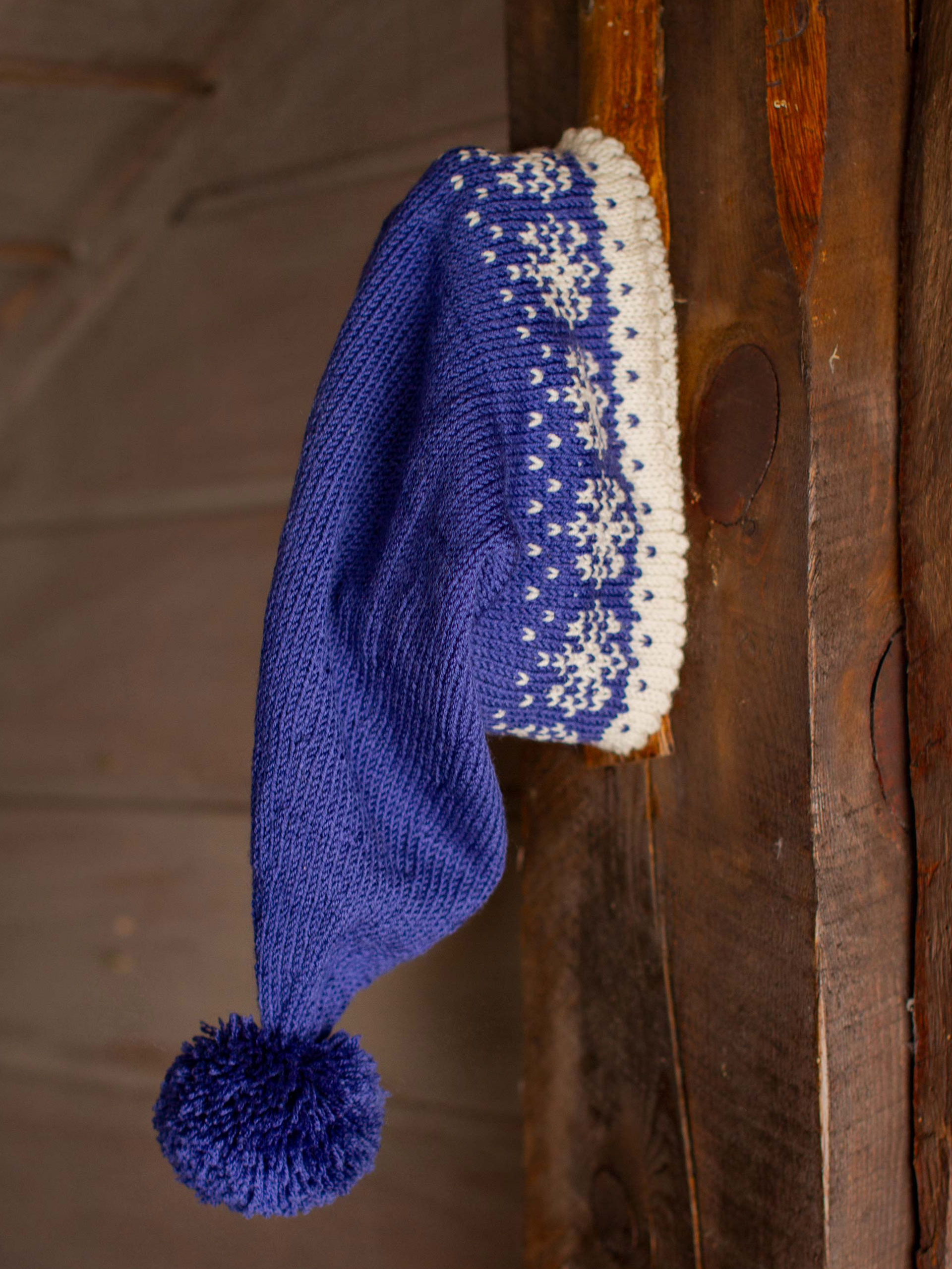 STJERNESKUD nissehue blå/kitt