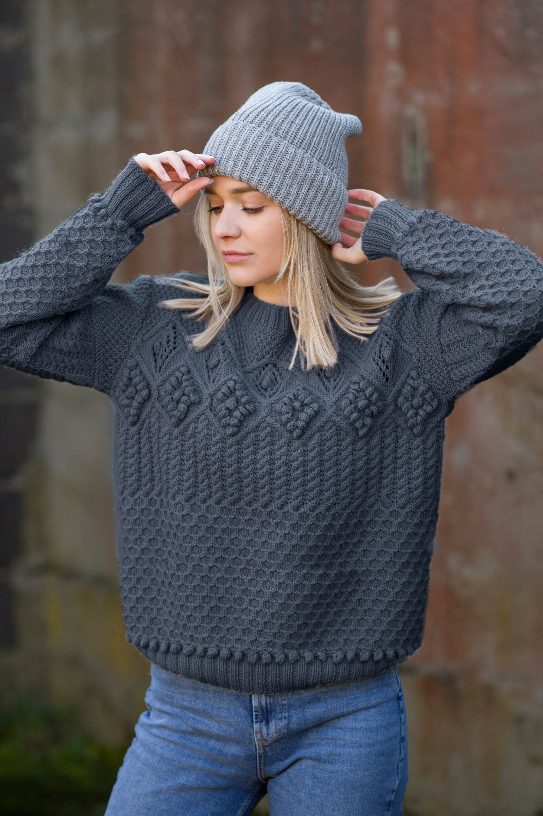 SUZANNE trøje gråblå