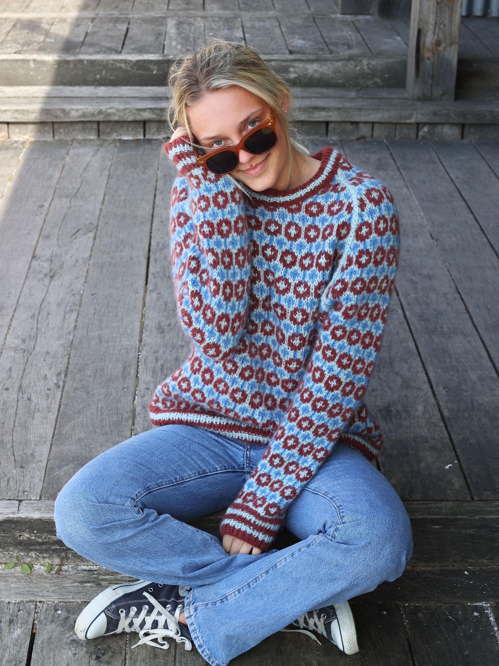 SVALASTOG KOS burgunder/blå