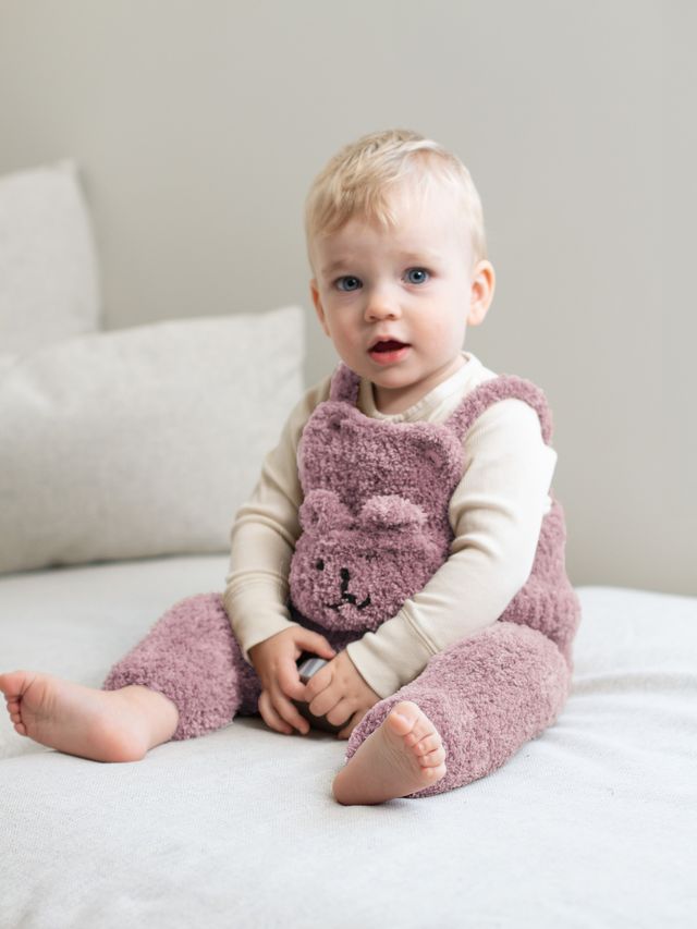 24024-L Teddy bukse gammelrosa