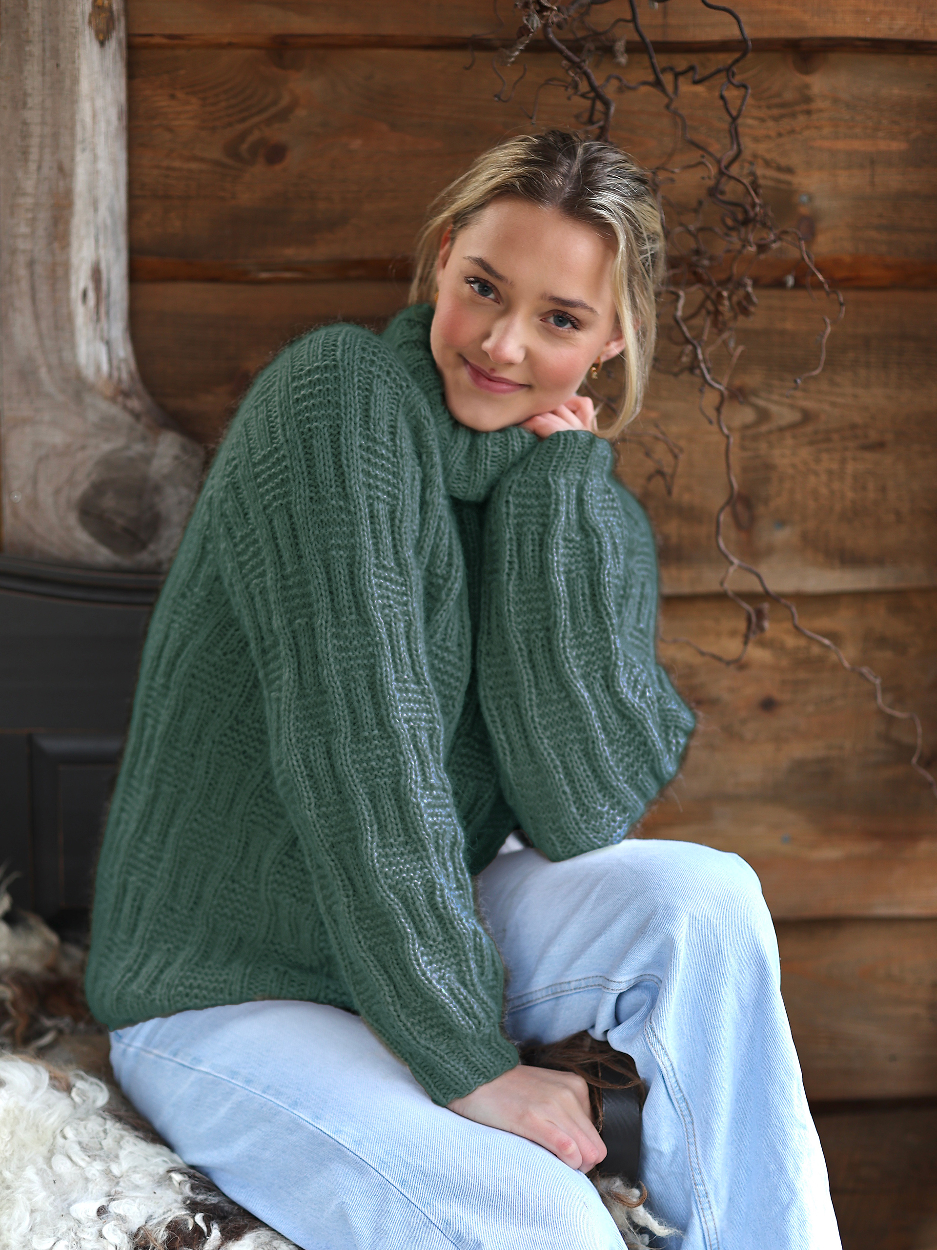 VAGA sweater jadegrøn