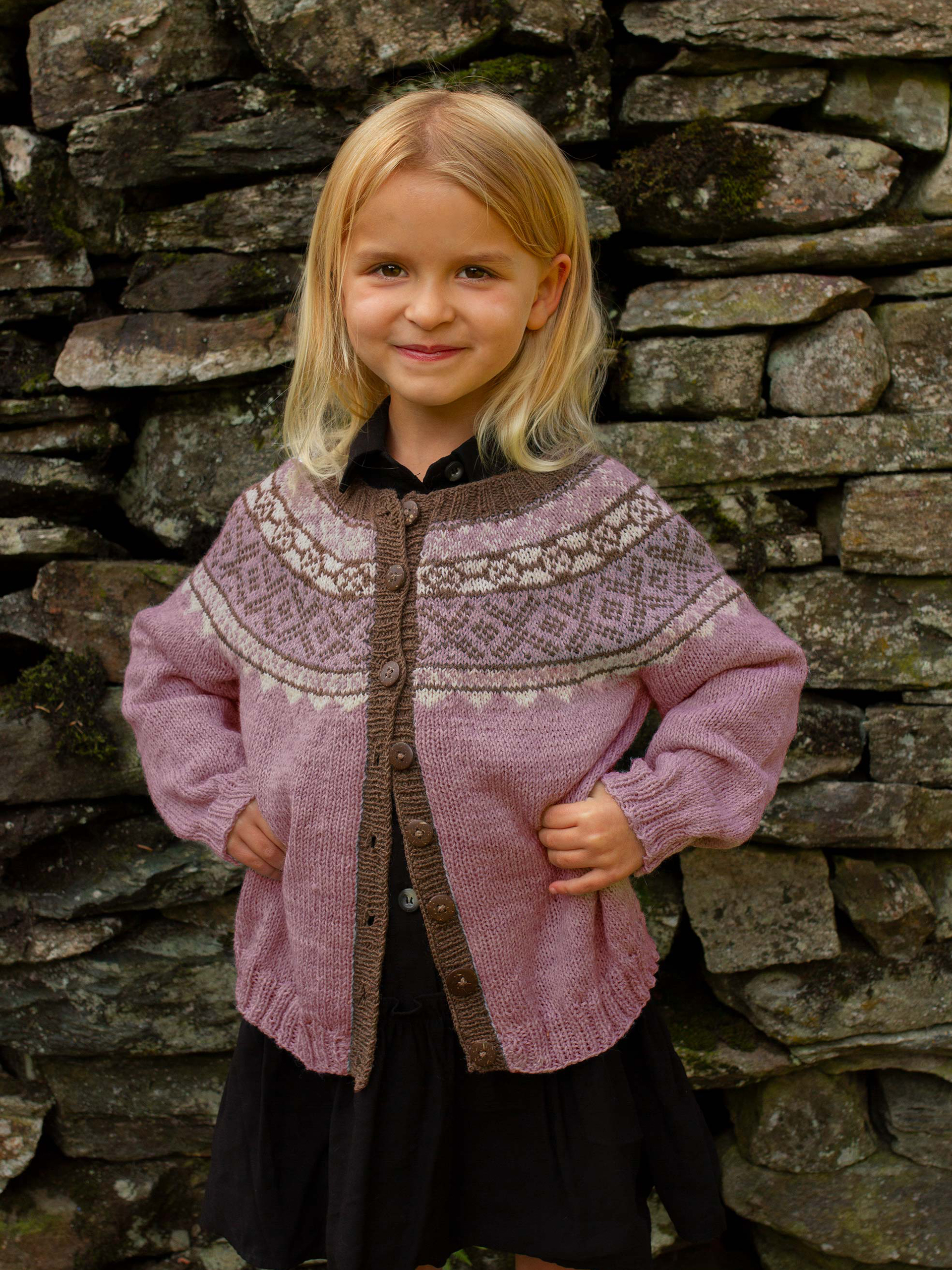 VIGGA cardigan gammelrosa