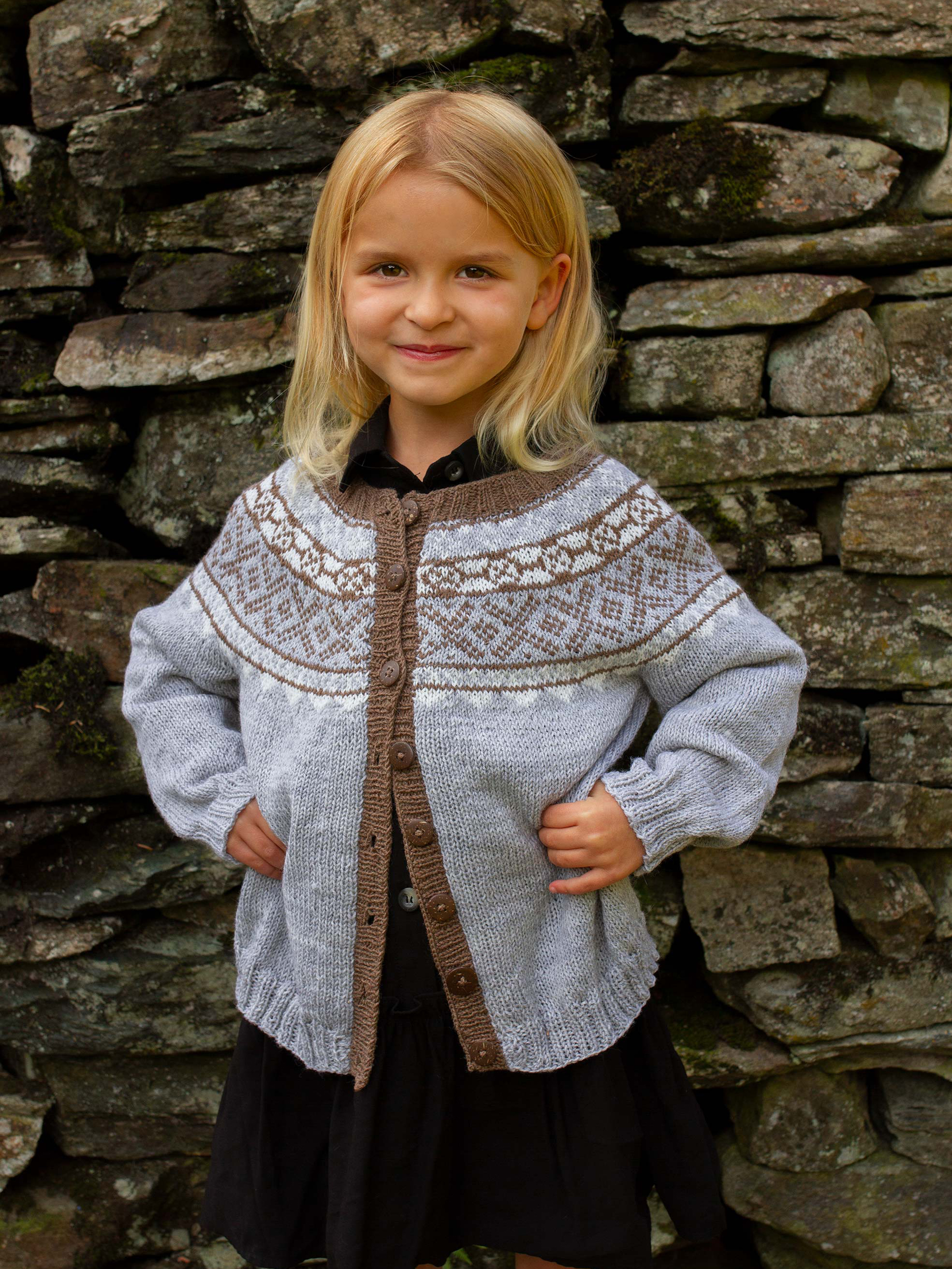 VIGGA cardigan lys gråmeleret