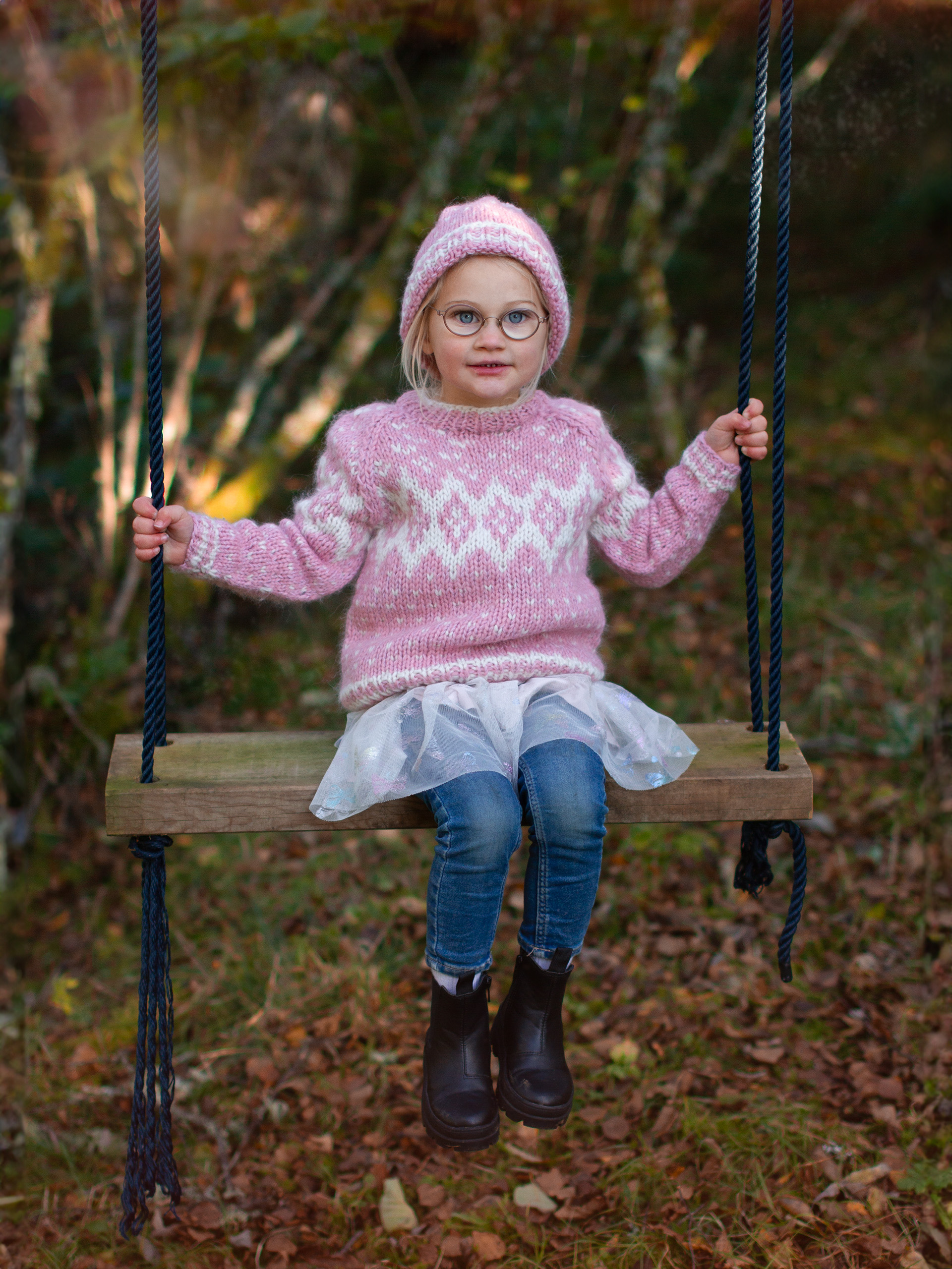 VIKSEMARKA bluse & hue lys gammelrosa