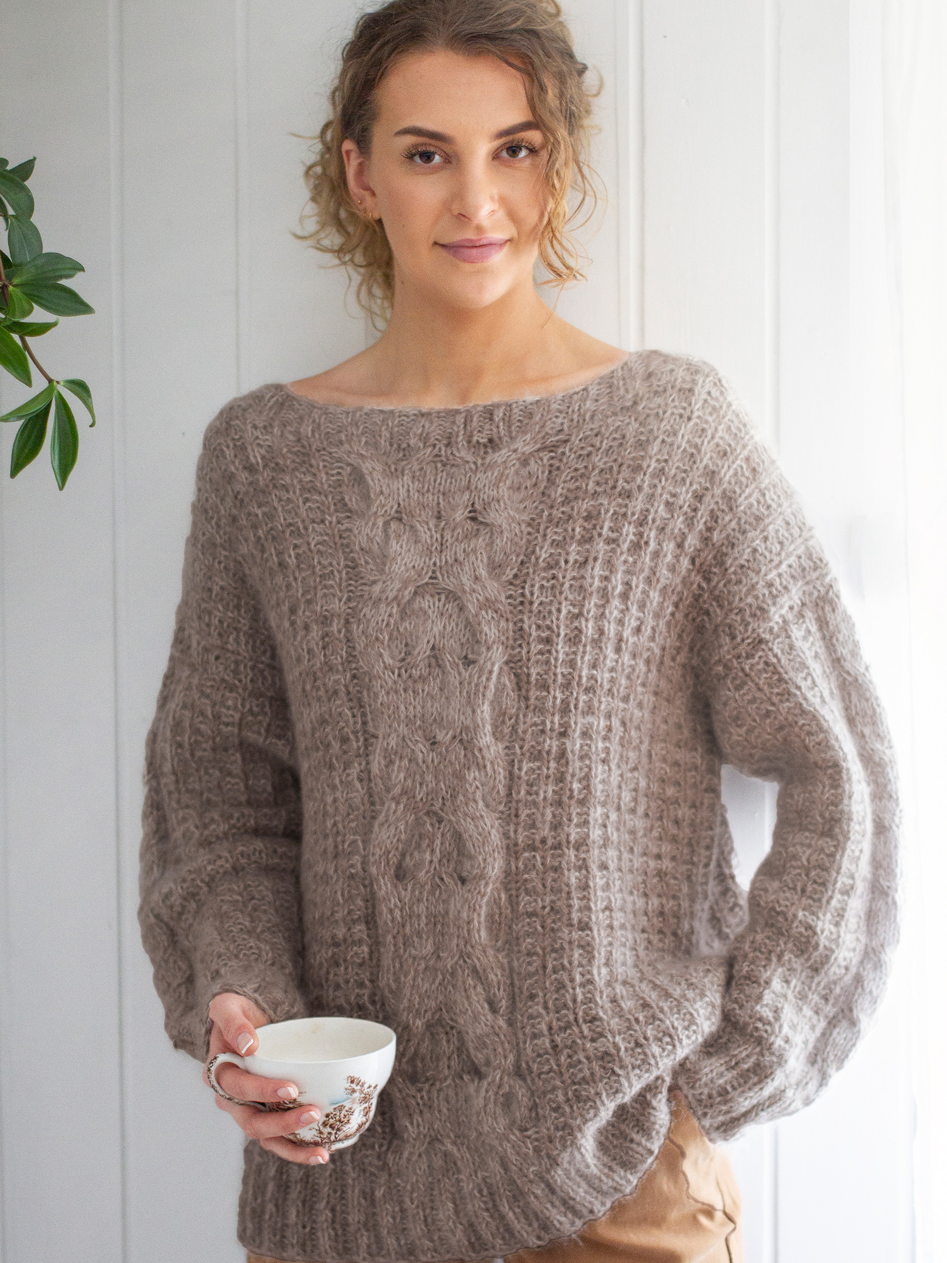 VIVENDEL bluse brunmeleret