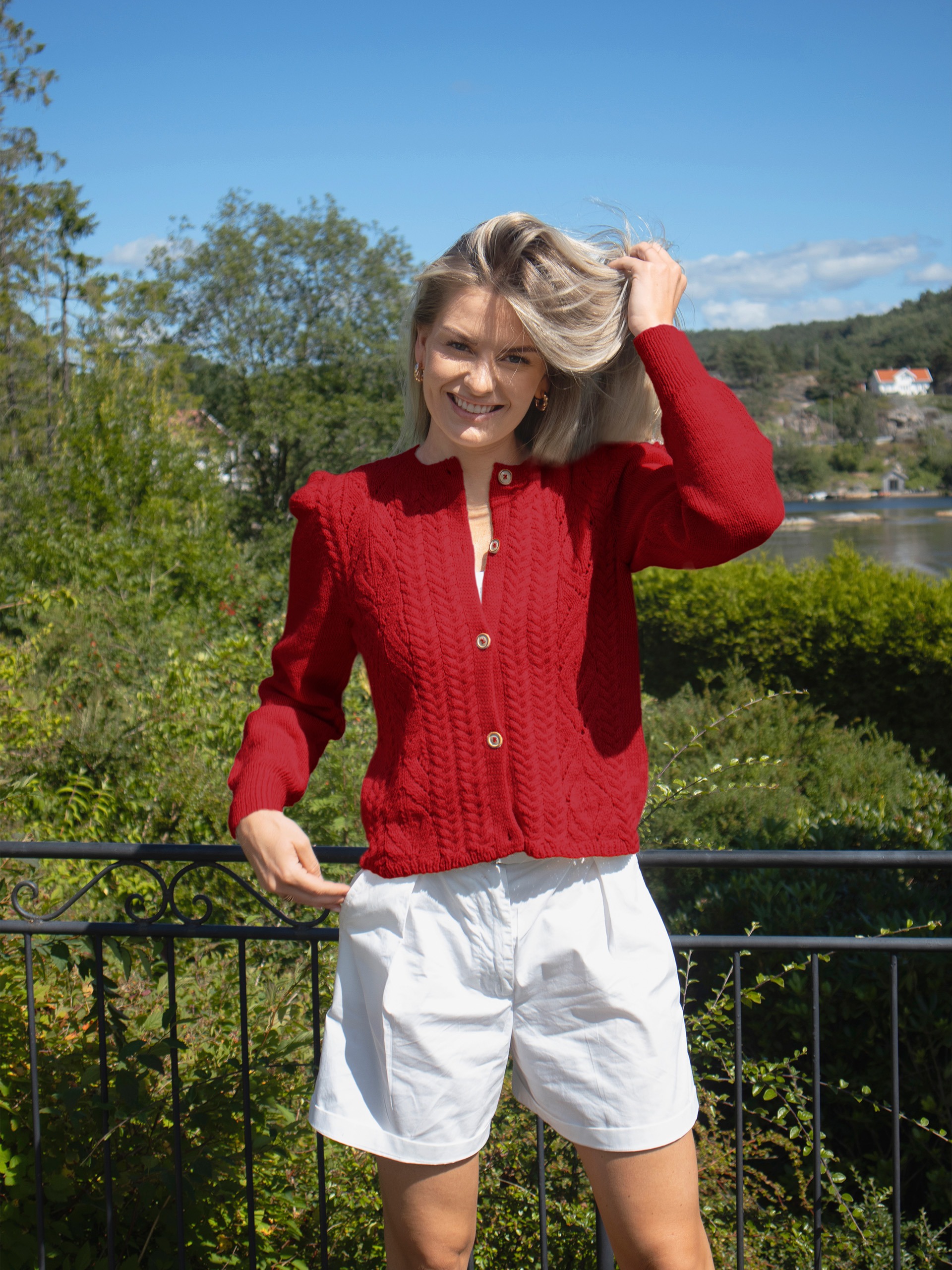130-03c Tresser cardigan (Sterk)