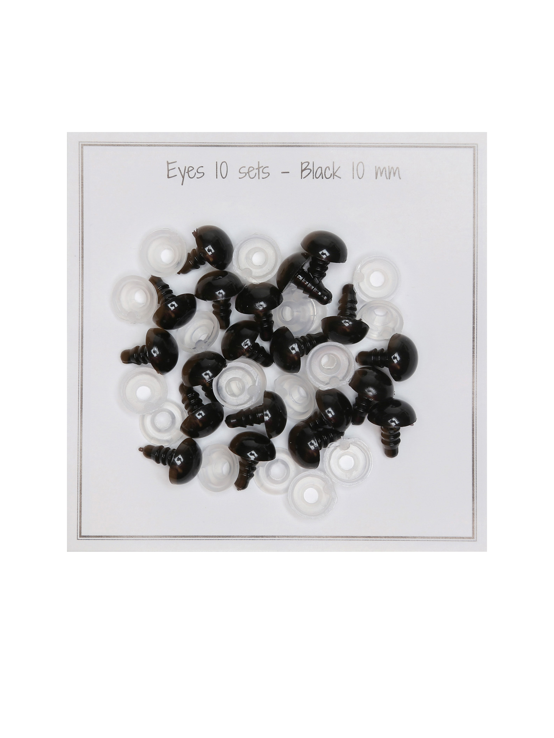 Sikkerhetsøyne - 10 mm - 10 Par