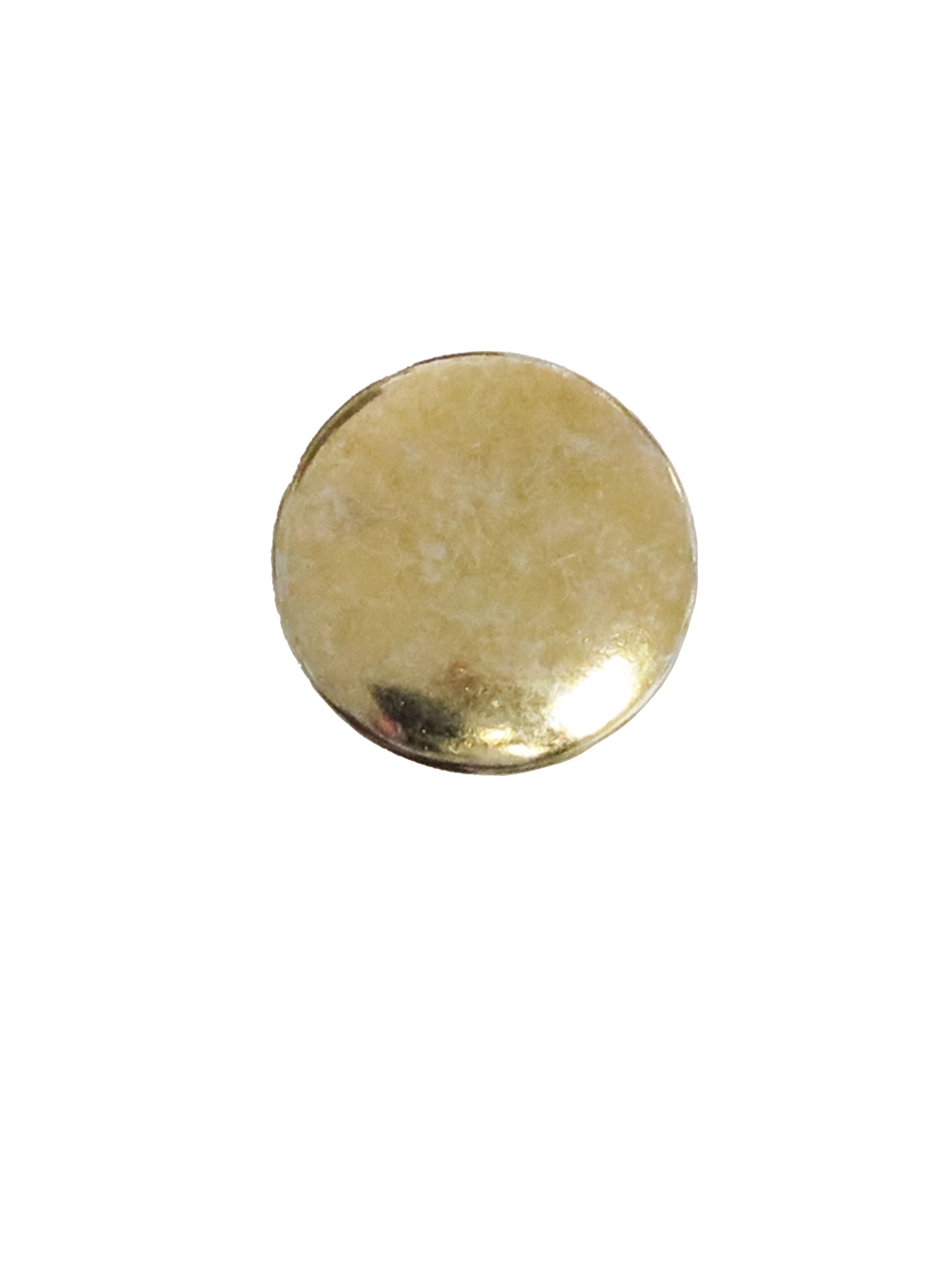 Knap i metal - 15 mm - Guld