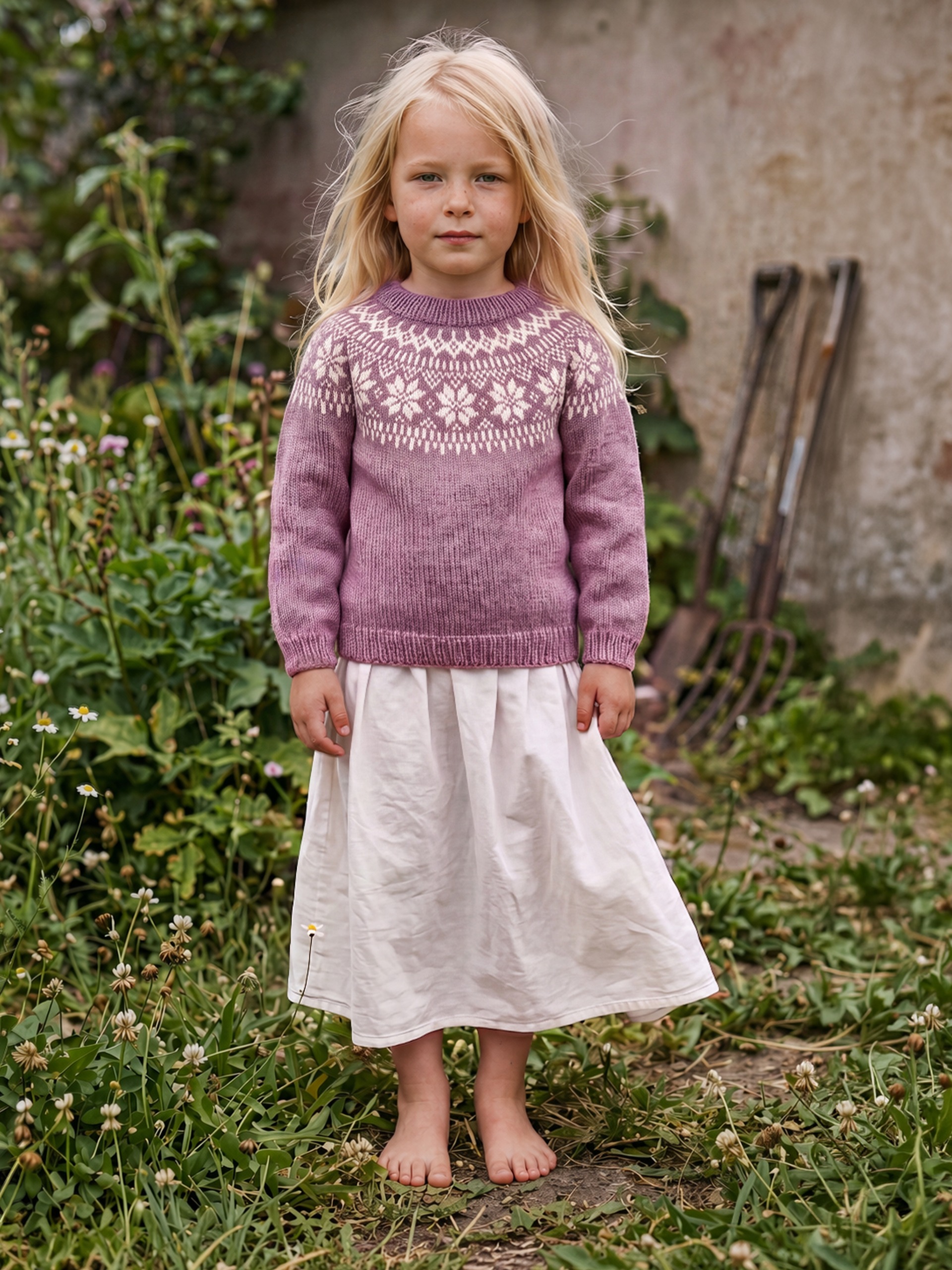 621MS-03 Chunky selbu sweater mini