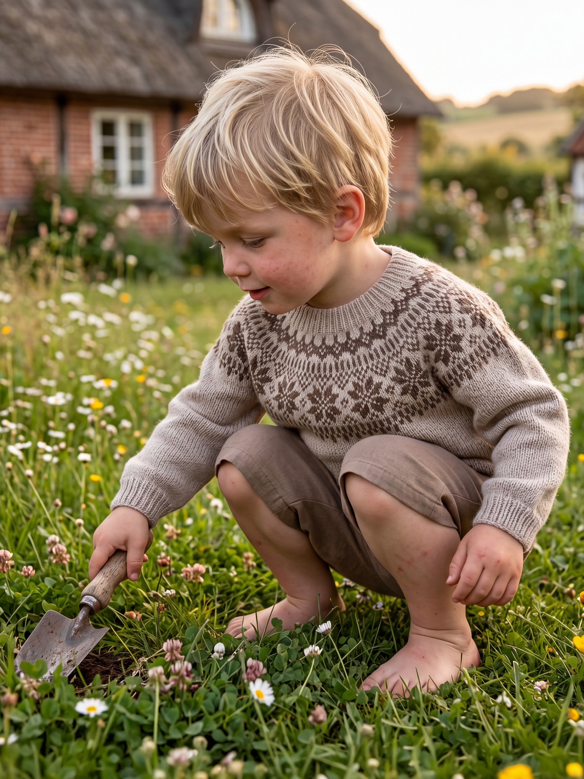 621MS-03 Chunky selbu sweater mini