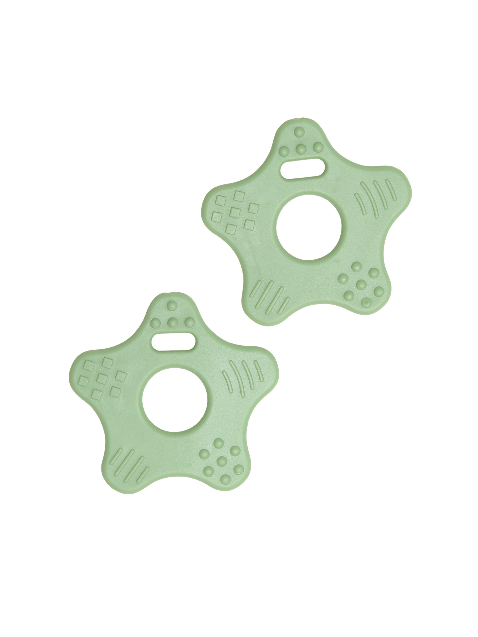 Myk TPE figur - stjerne - pastel grønn