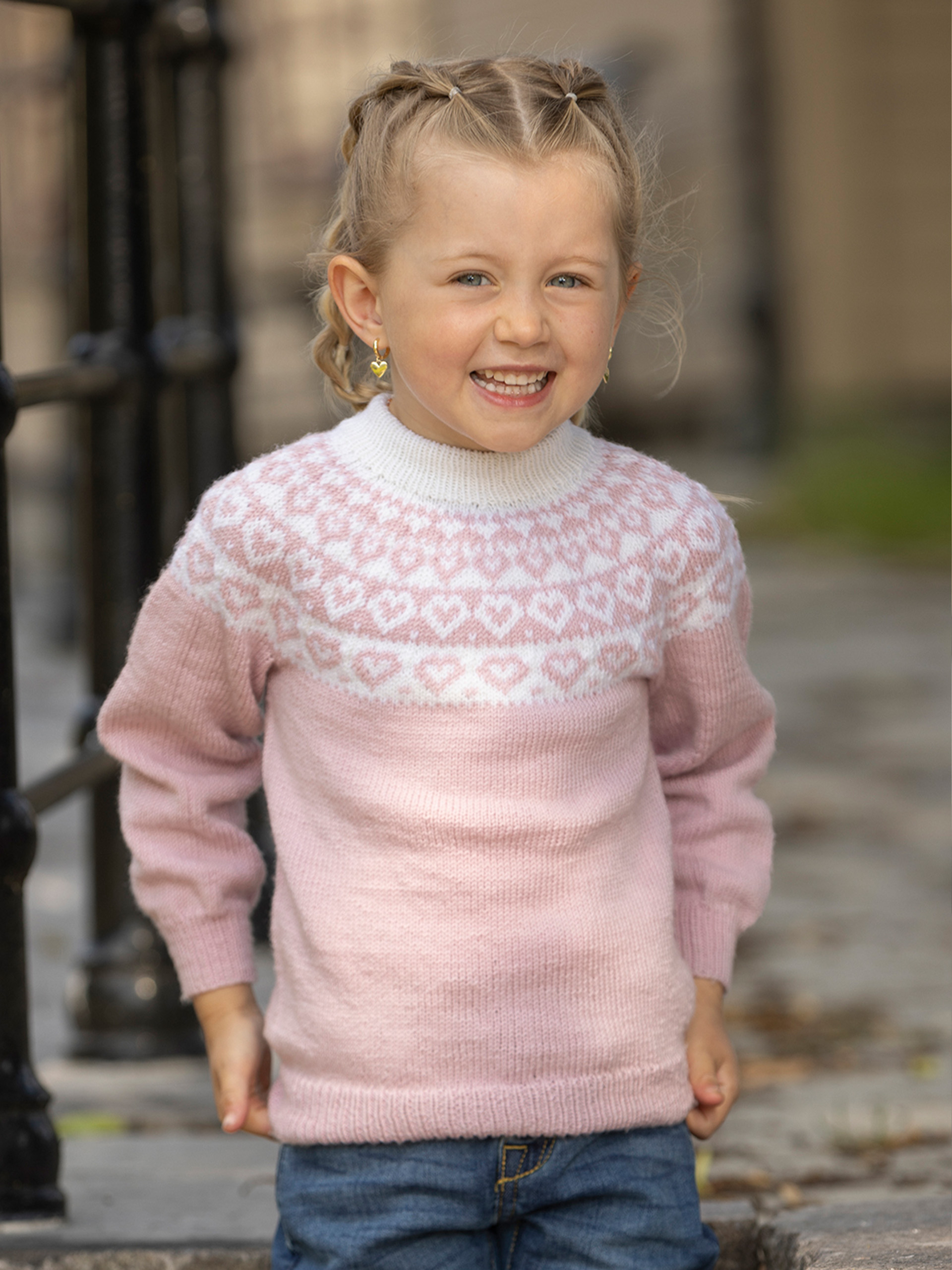 2424-2c Hjerte genser