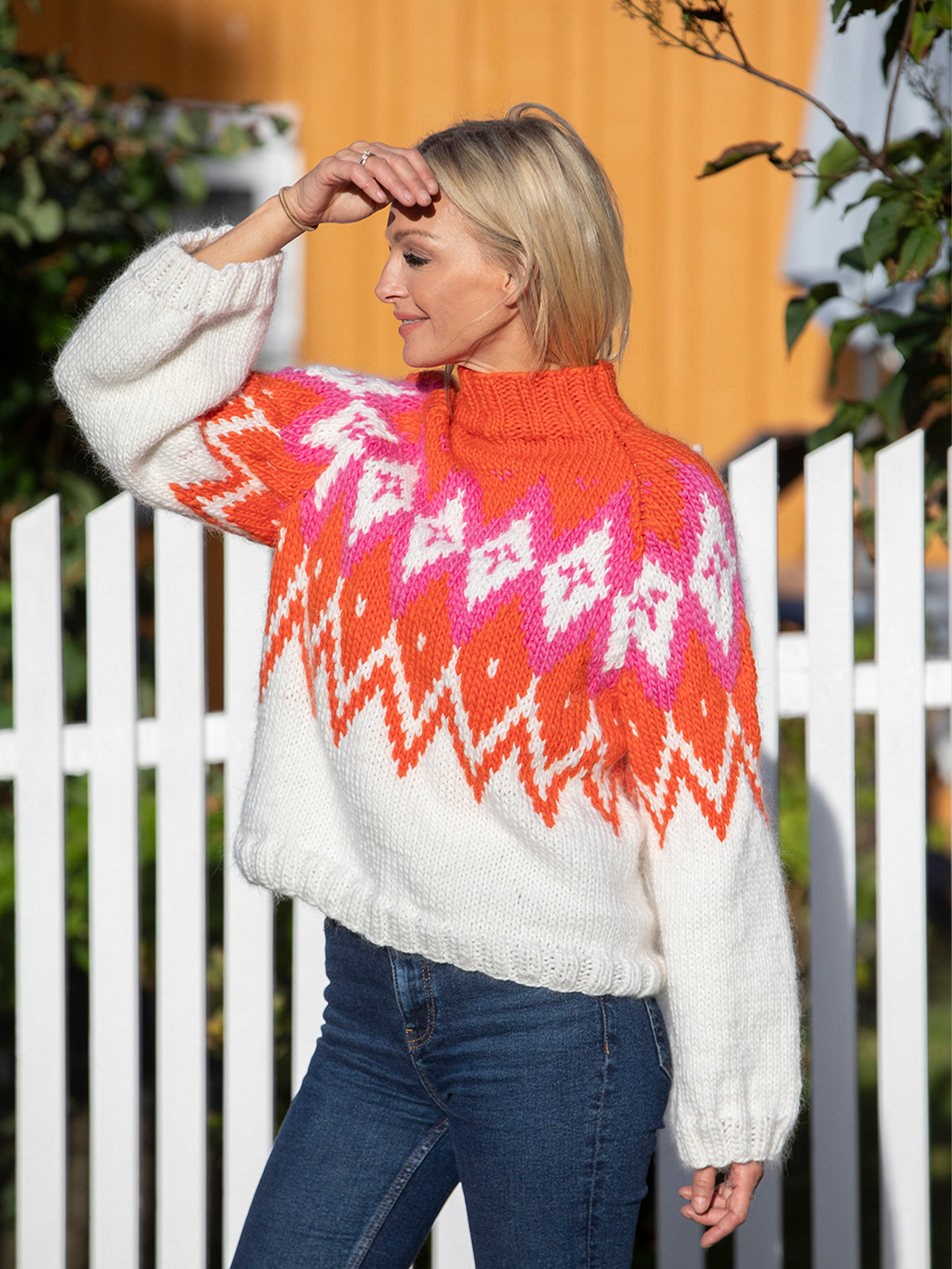 2426-1c Orange blossom genser