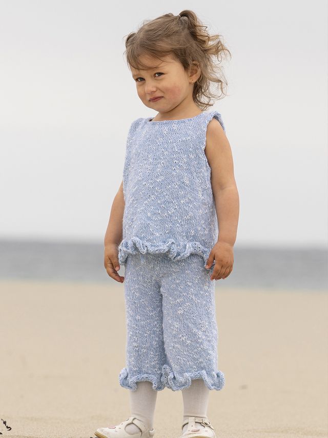 2614-1b Sandrose topp og bukse