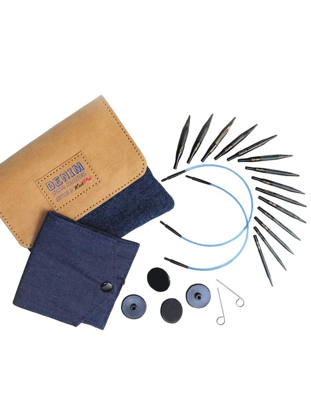 Denim Special - Ekstra Kort Udskiftelig Rundpinde Sæt - 3.0 - 6.0mm