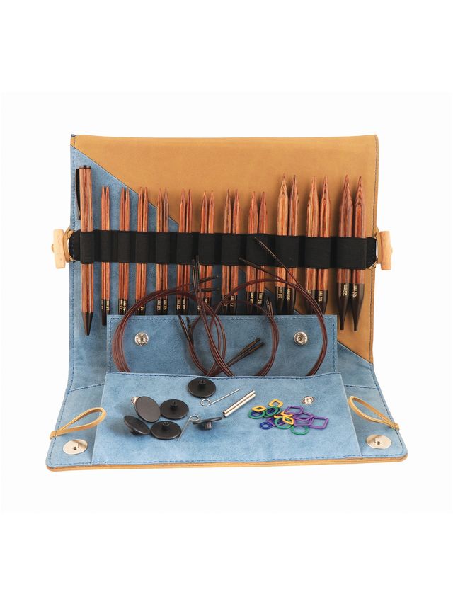 Ginger Blå, 3,5–12,0 mm Deluxesæt udskiftelige pinde