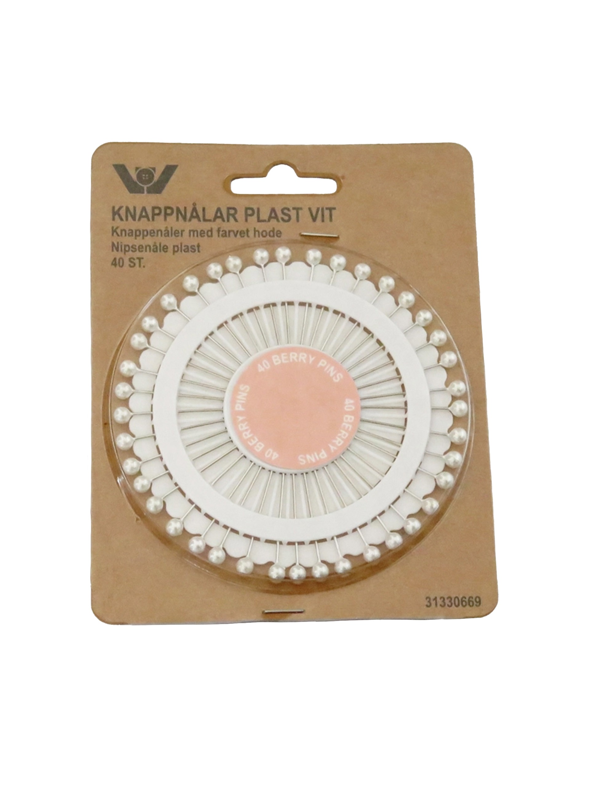 Knappenåle – perlemor