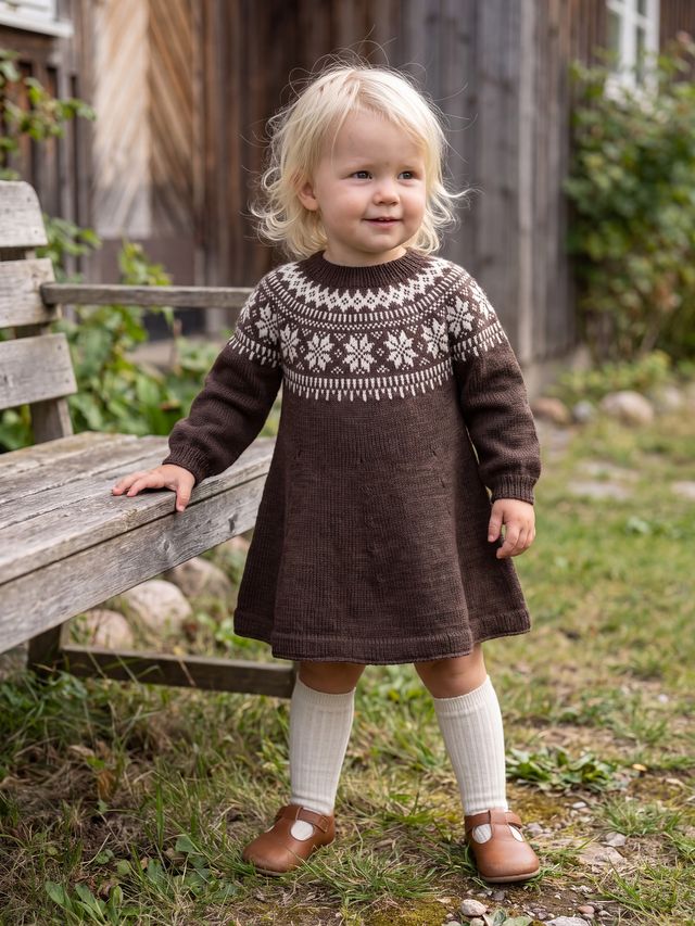 621MS-38f Chunky Selbu kjole (Stay)