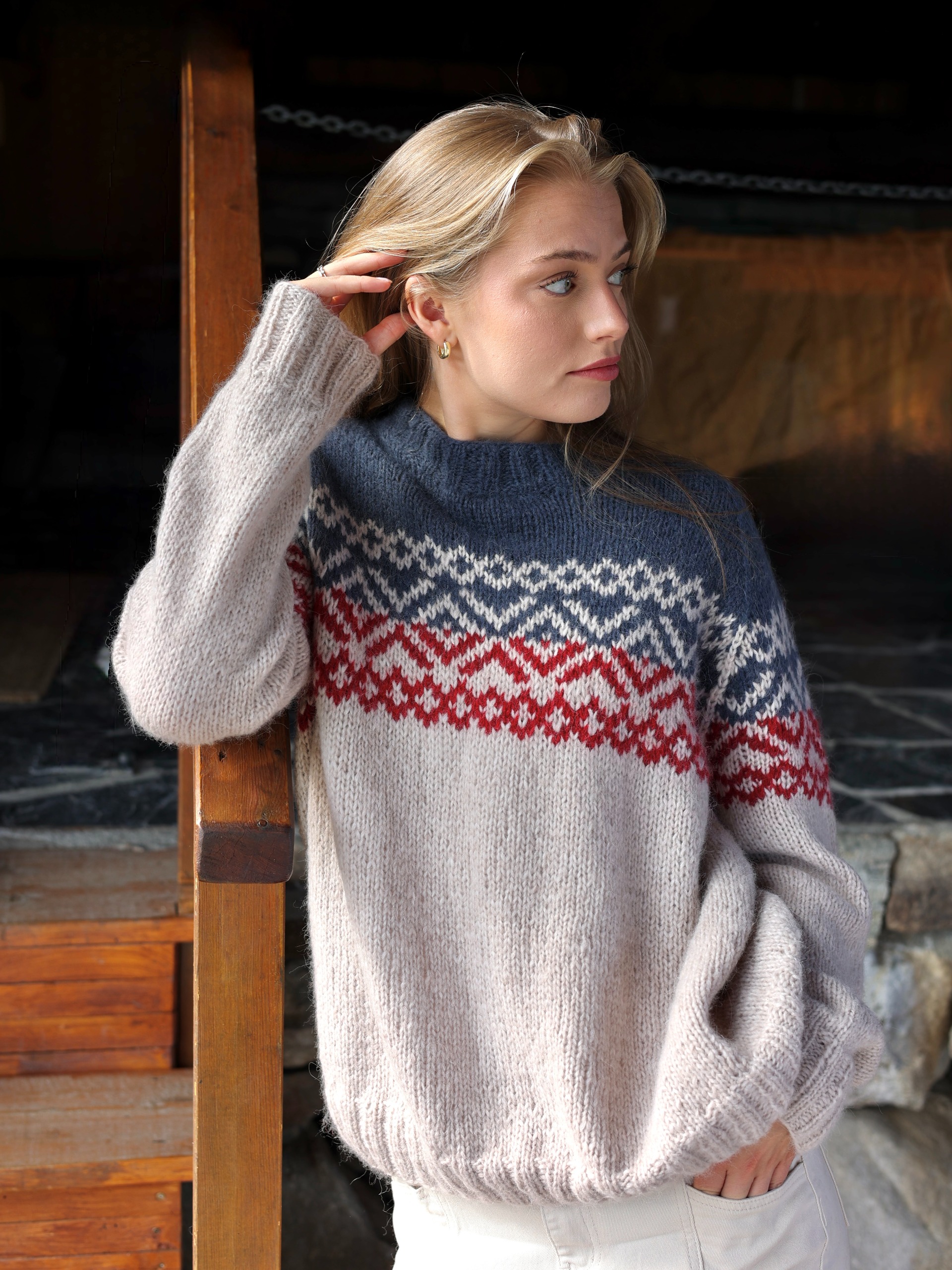 629S-04 LANDE nordisk sweater unisex