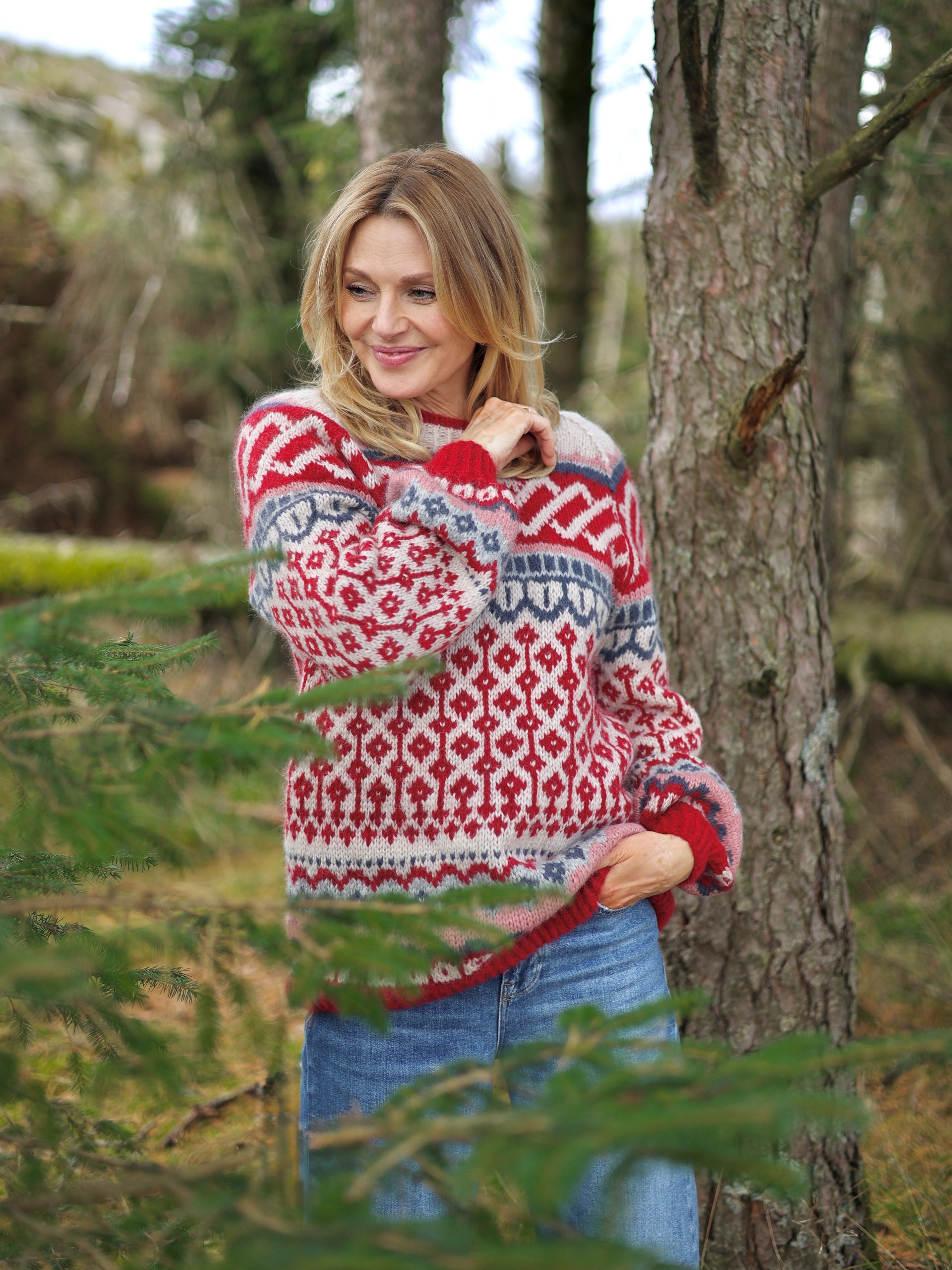 629S-01 PIE berry sweater