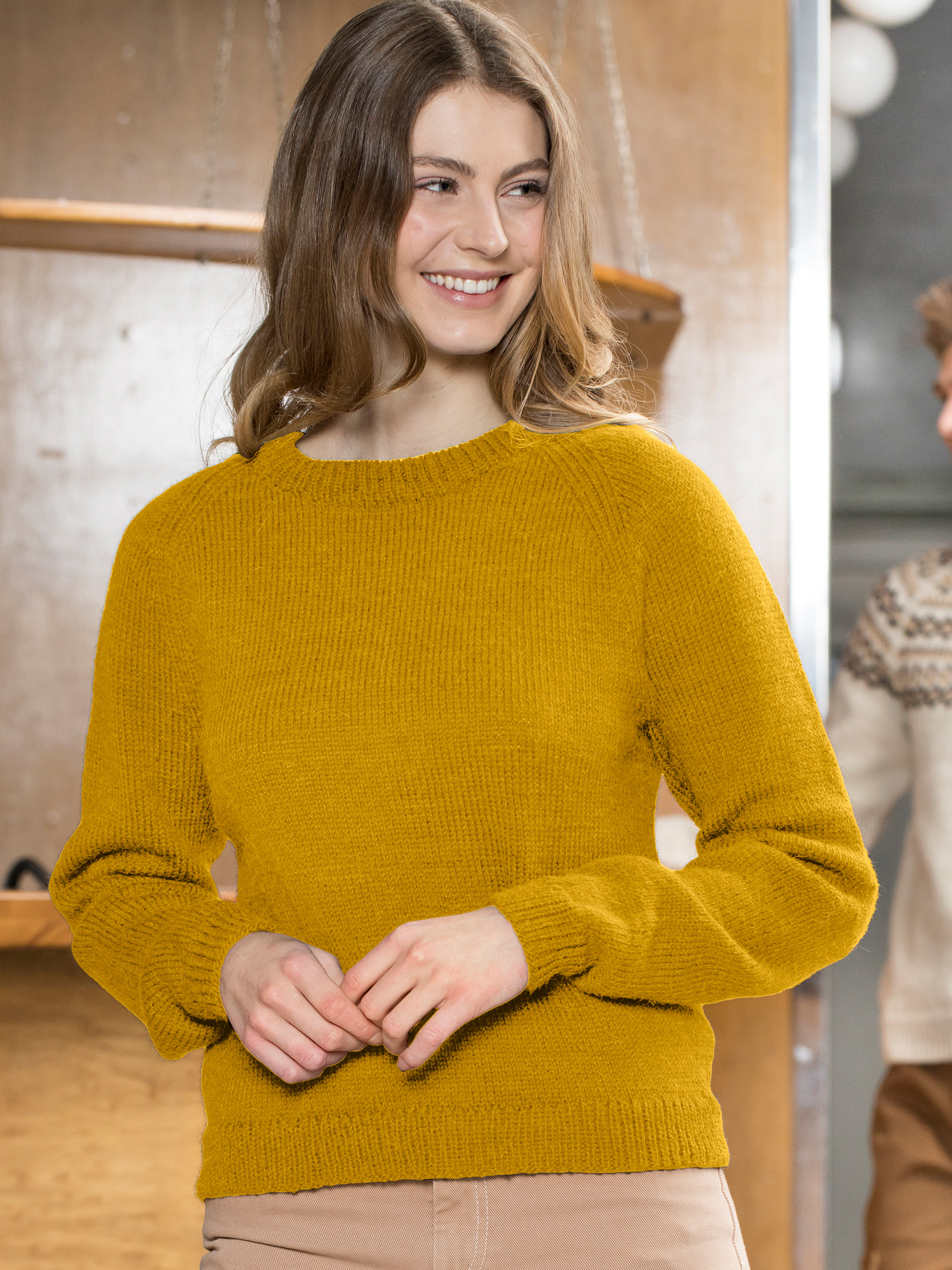 91-02d Elben genser gullgul