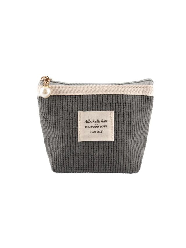 Strikkeveske - mørkgrå