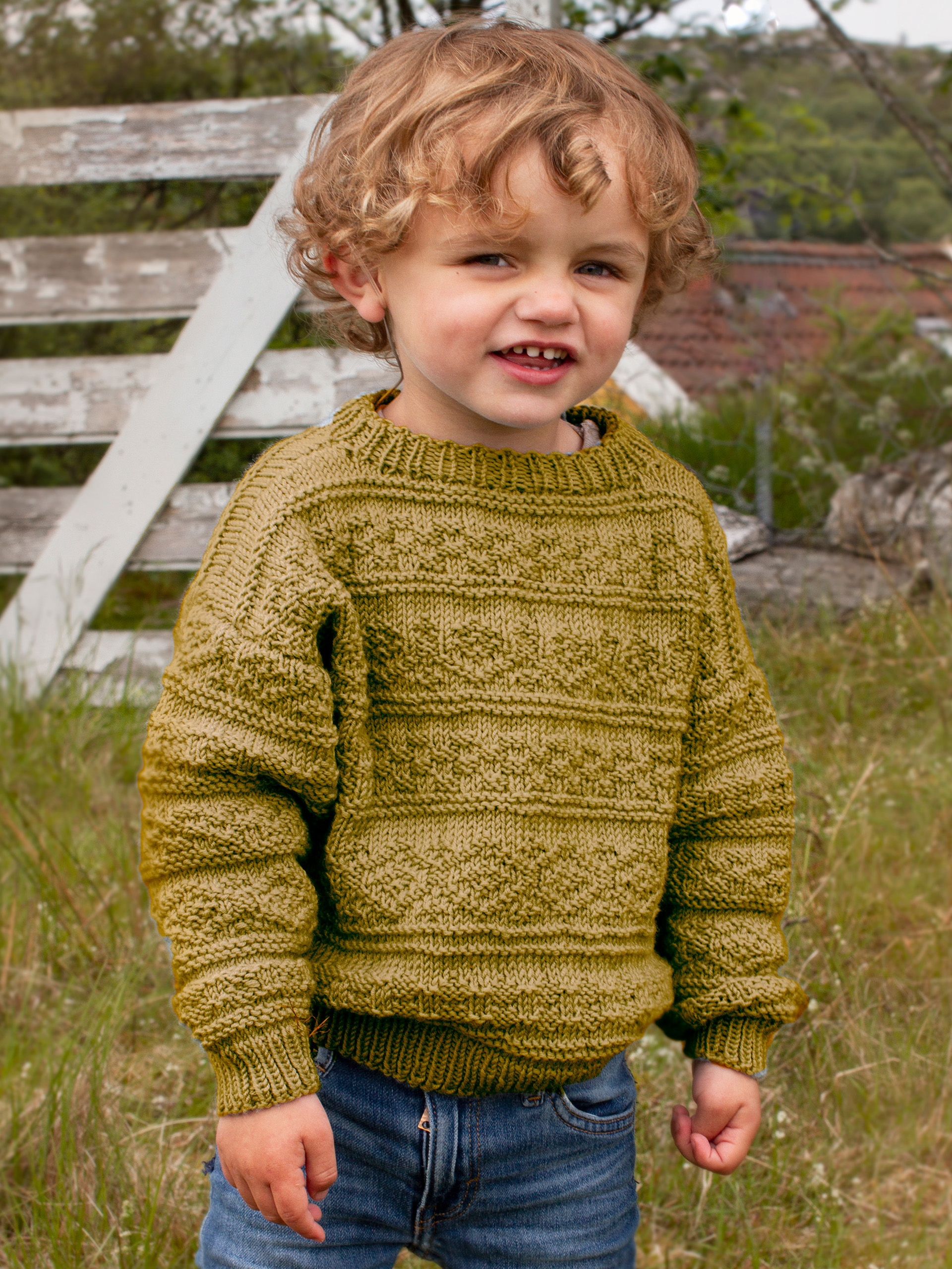 BILLIE genser sennep (Woolevo)