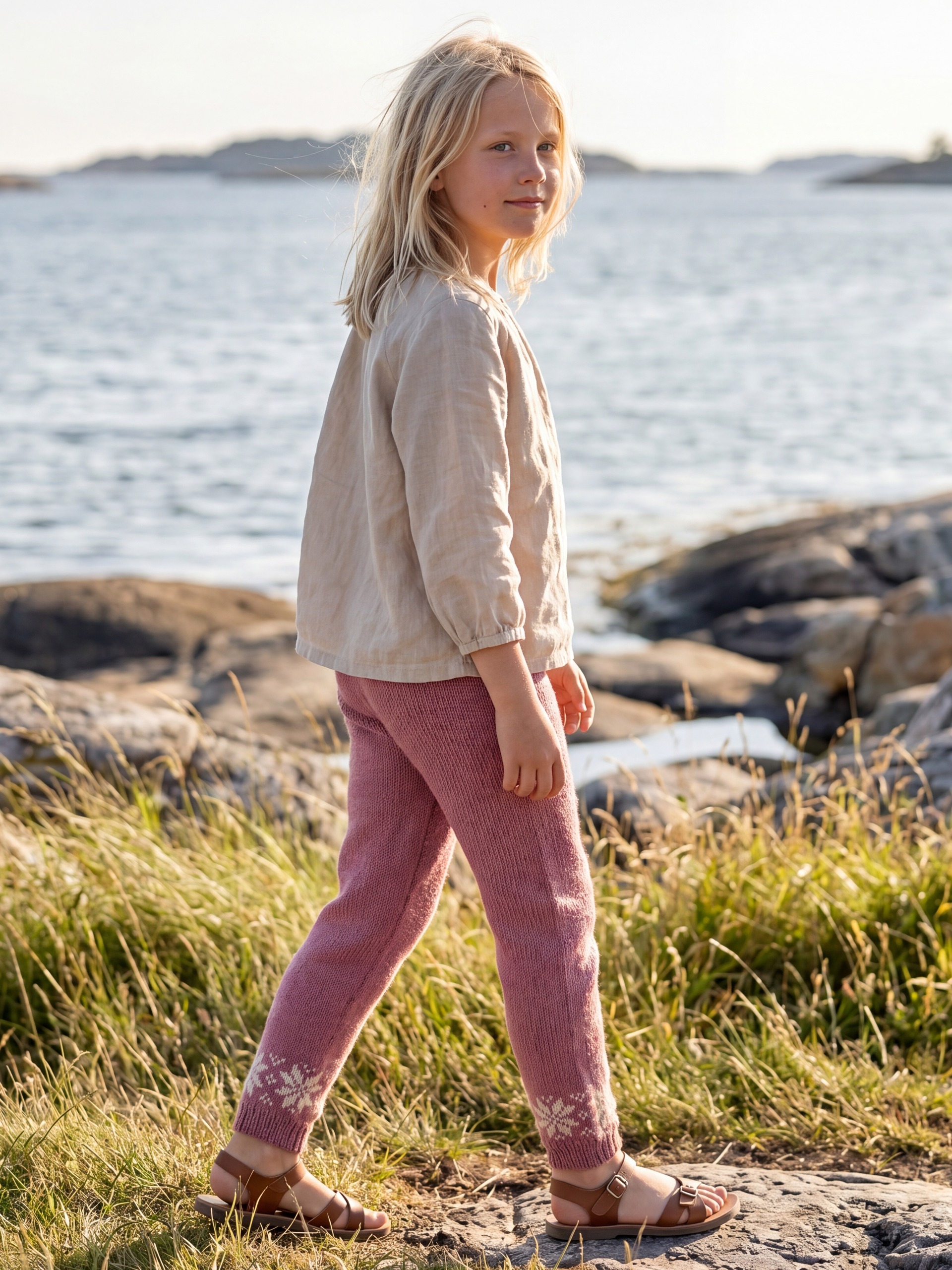 621MS-04i Chunky selbu bukser (Merinor)