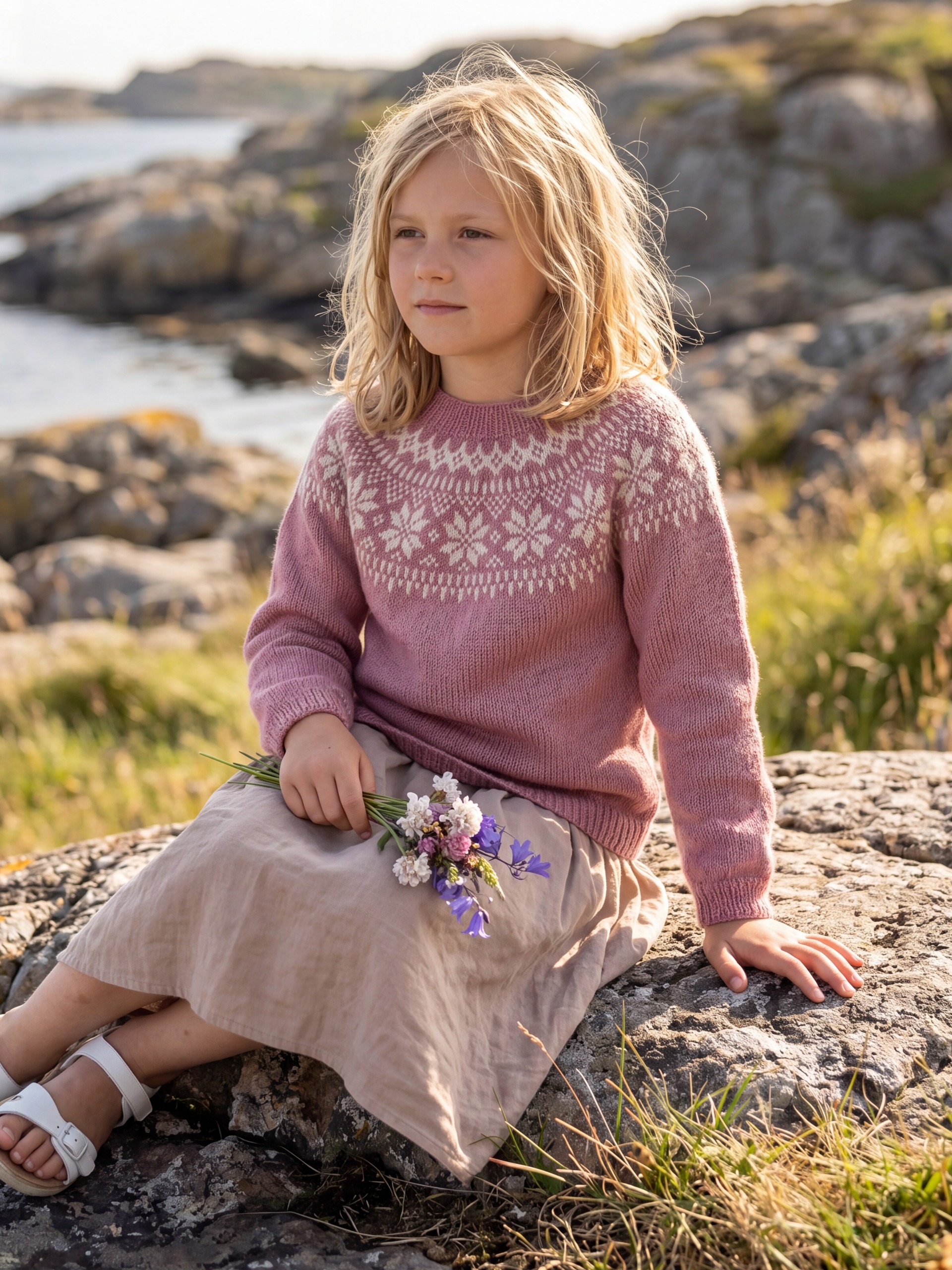 621MS-03 Chunky selbu sweater mini