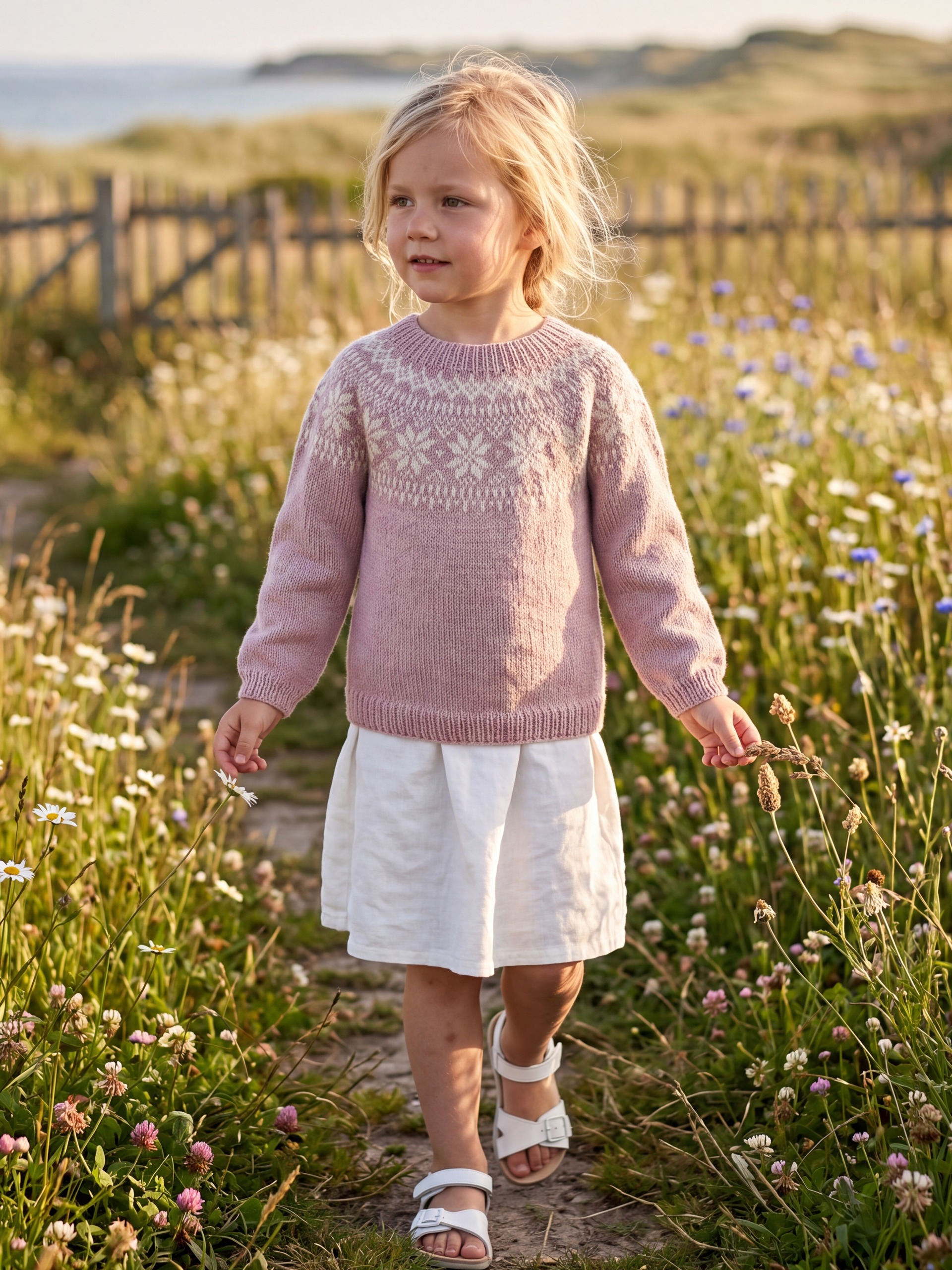 621MS-03j Chunky selbu sweater mini (Merinor)