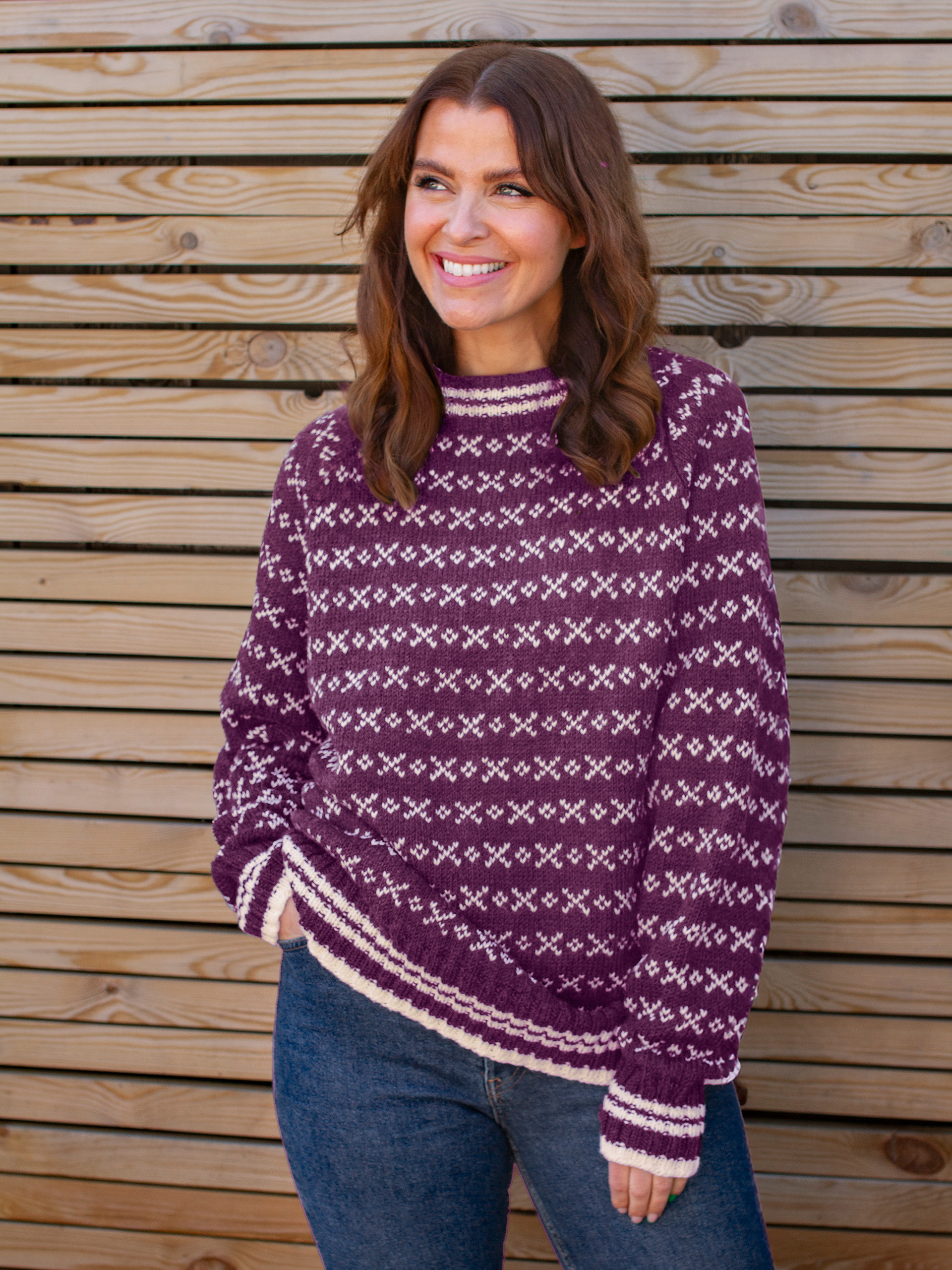 HUSAVIK Islender rødlilla (Woolevo)