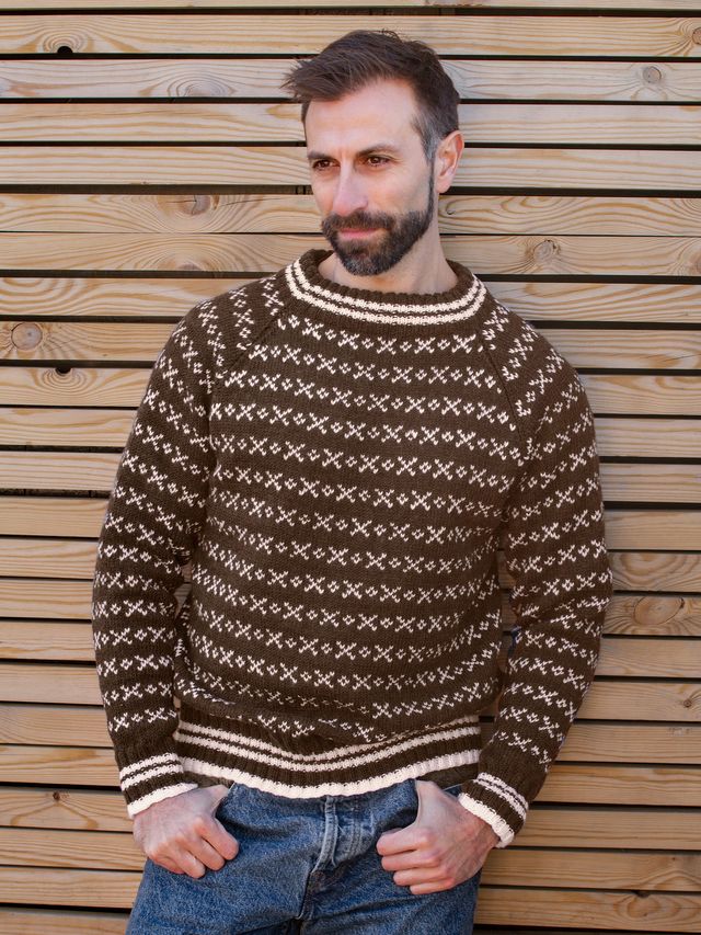 HUSAVIK Islender herre brun (Woolevo)