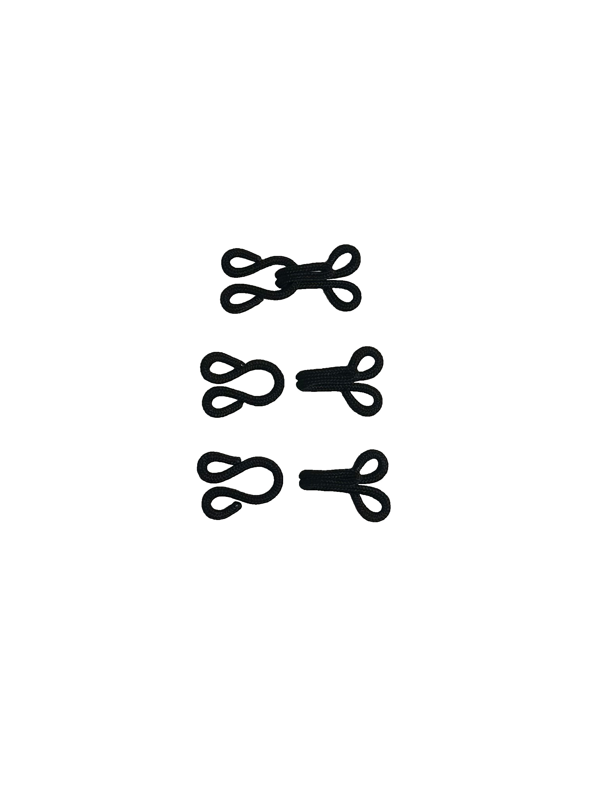 Pelshekter sort (3 par)