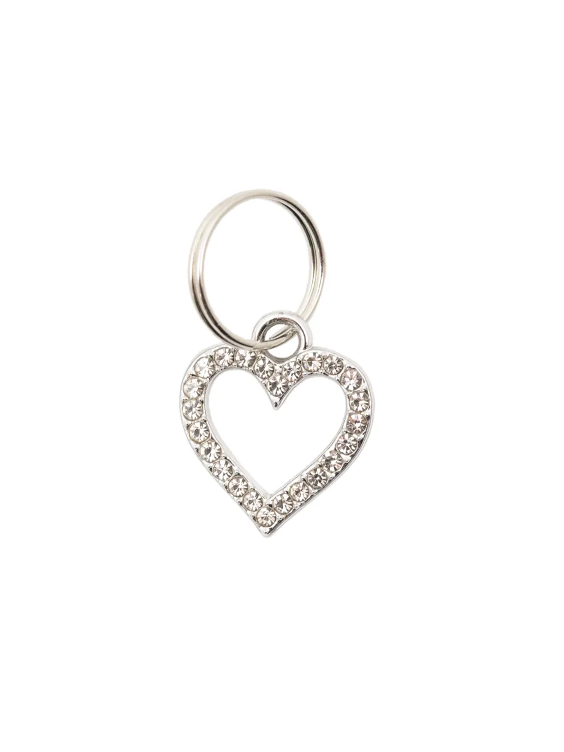 Maskemarkør - Hjerte - sølv