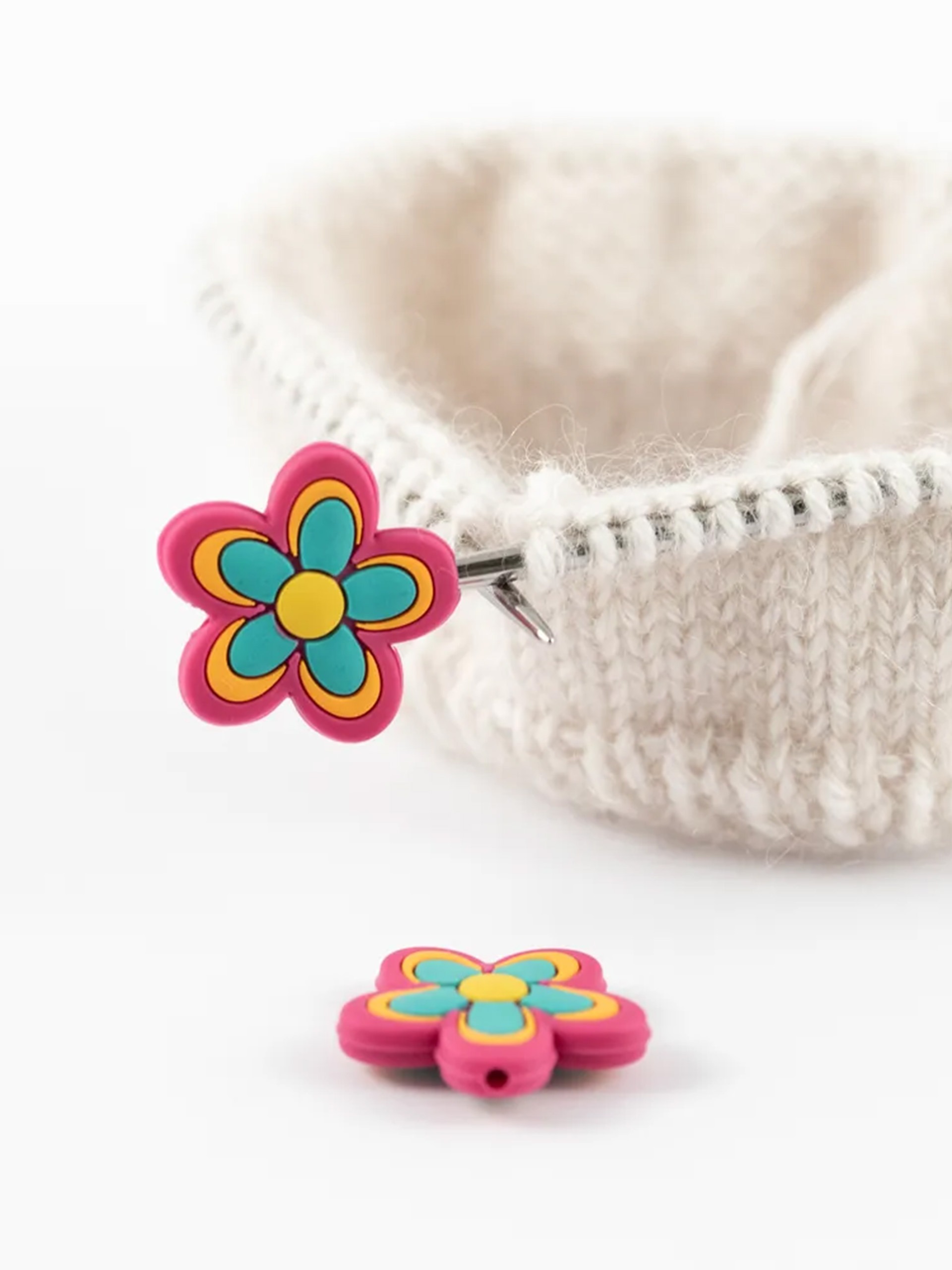 Maskestopper - rosa blomst