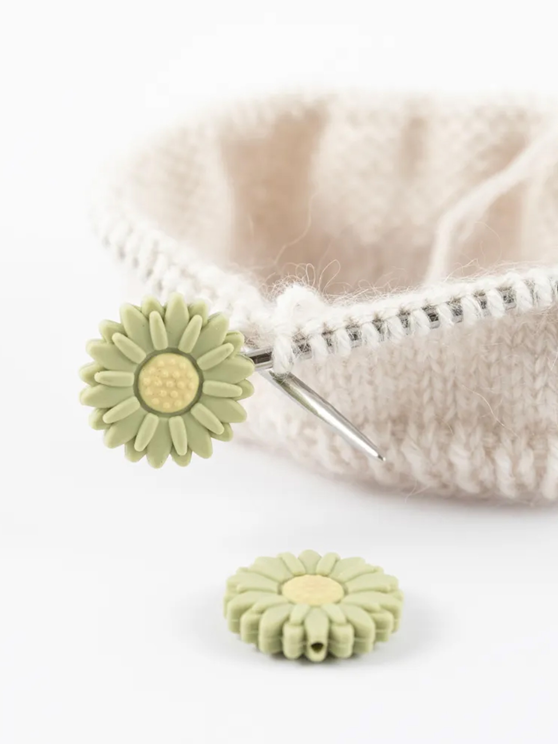 Maskestopper - grønn blomst