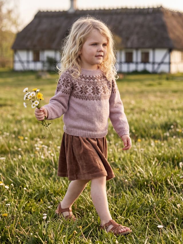 621MS-03 Chunky selbu sweater mini