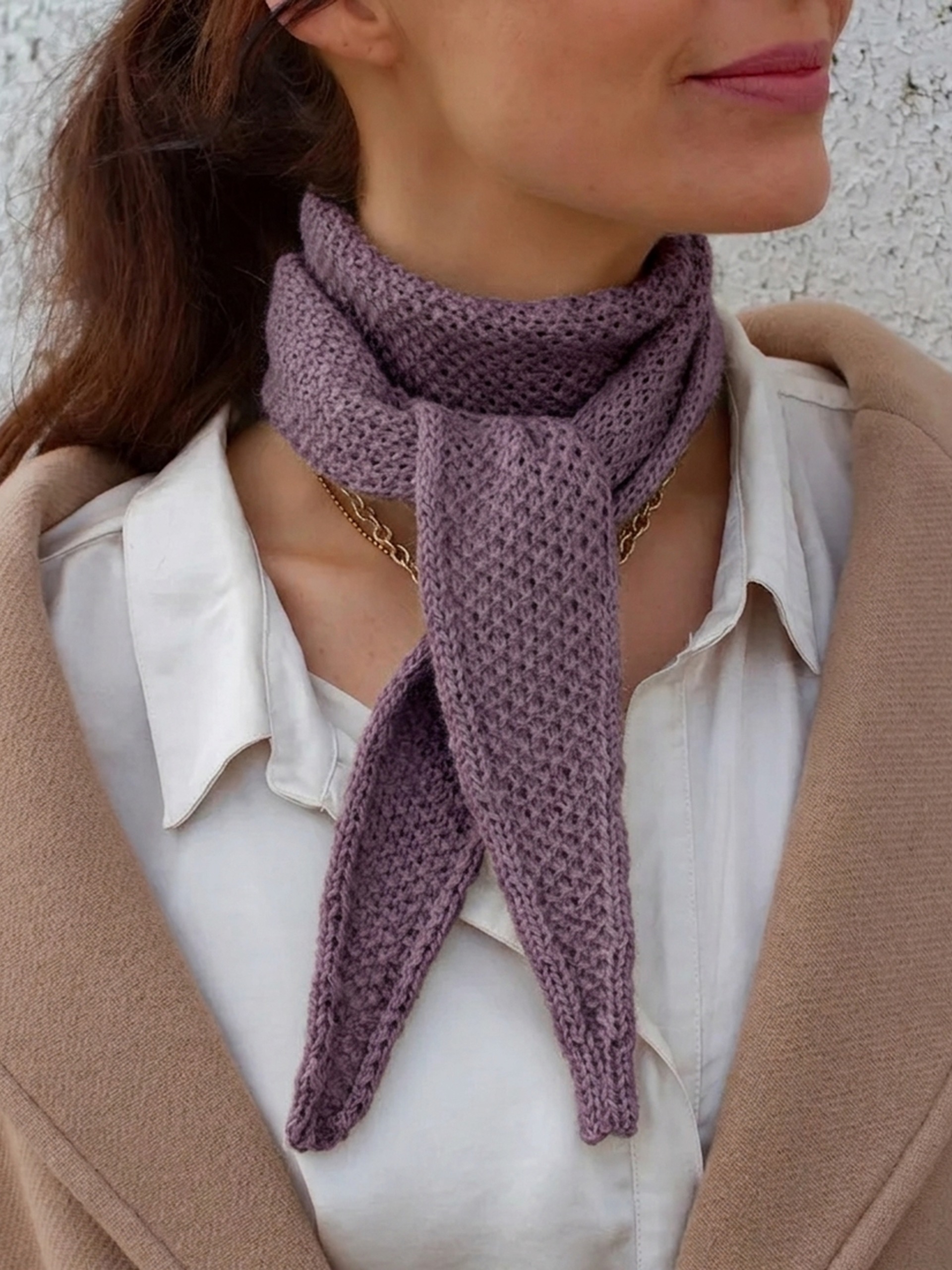 Softie scarf mørkelilla