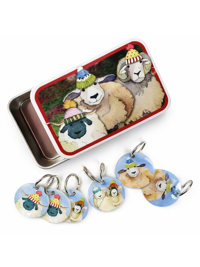 Maskemarkører med metaldåse – Får med hue