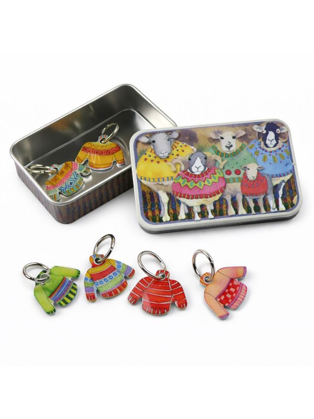 Maskemarkører med metaldåse – Strikkede sweatre