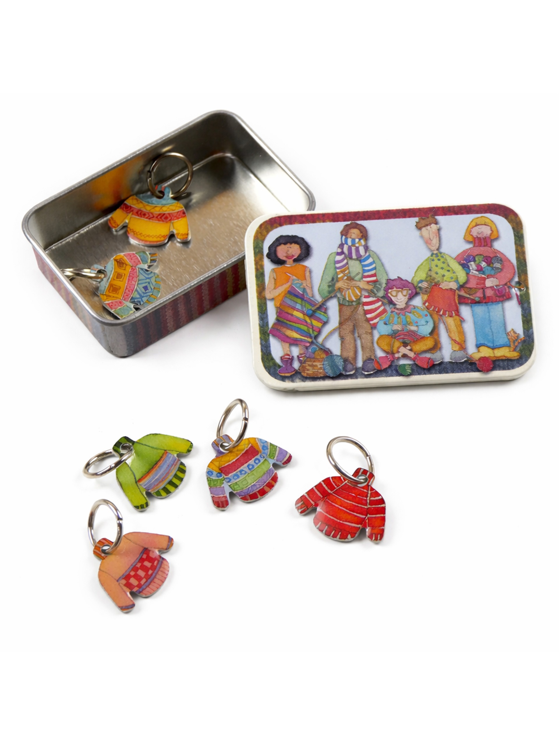 Maskemarkører med metaldåse – Strikkede sweatre