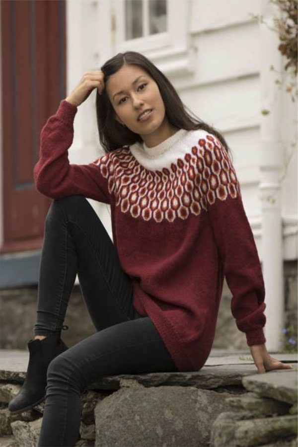 1816-4 Atter Sweater bordeaux