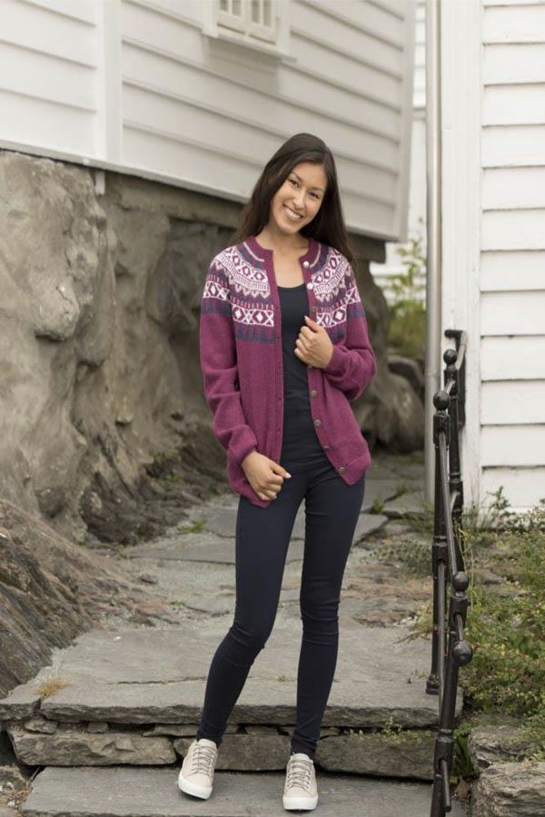 1816-9 Mali kofte mørk rosa