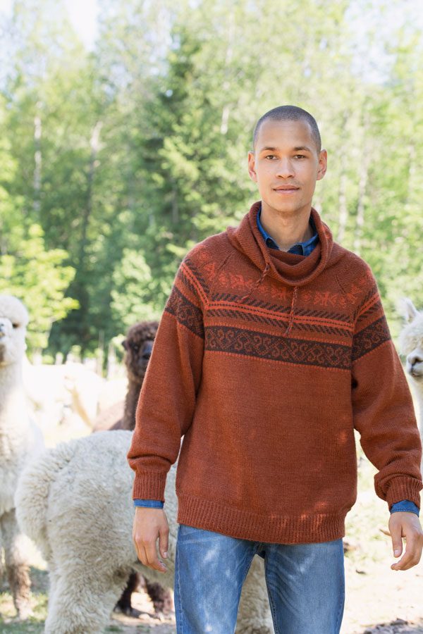 61-03 Miguel rust sweater