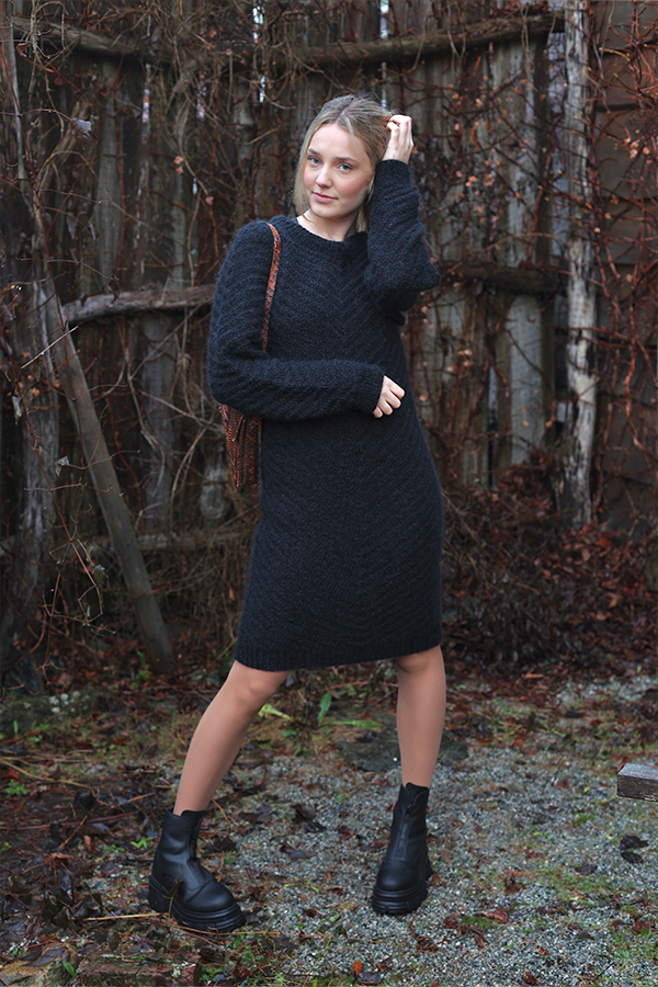 WENA Kjole lang svart