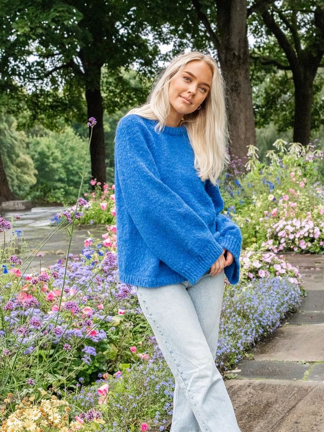 WHOLLYME sweater blå